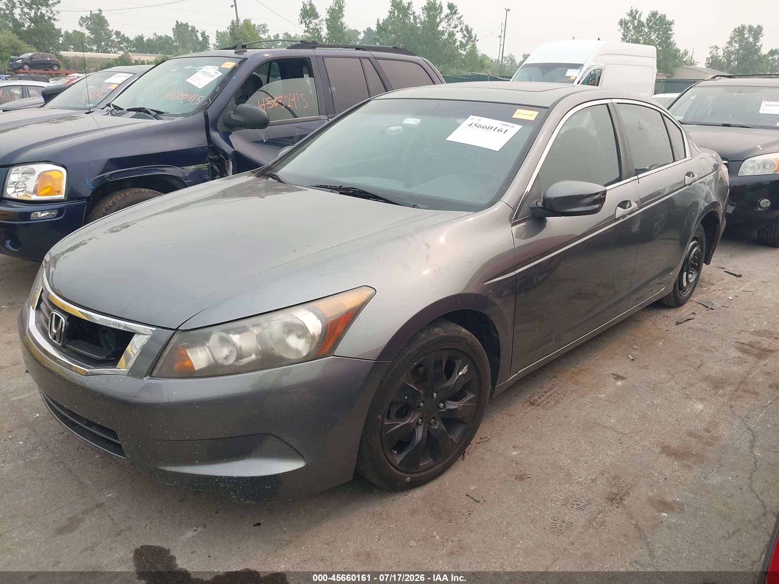 2009 Honda Accord 2.4 Ex-l Gray vin: 1HGCP26809A045238