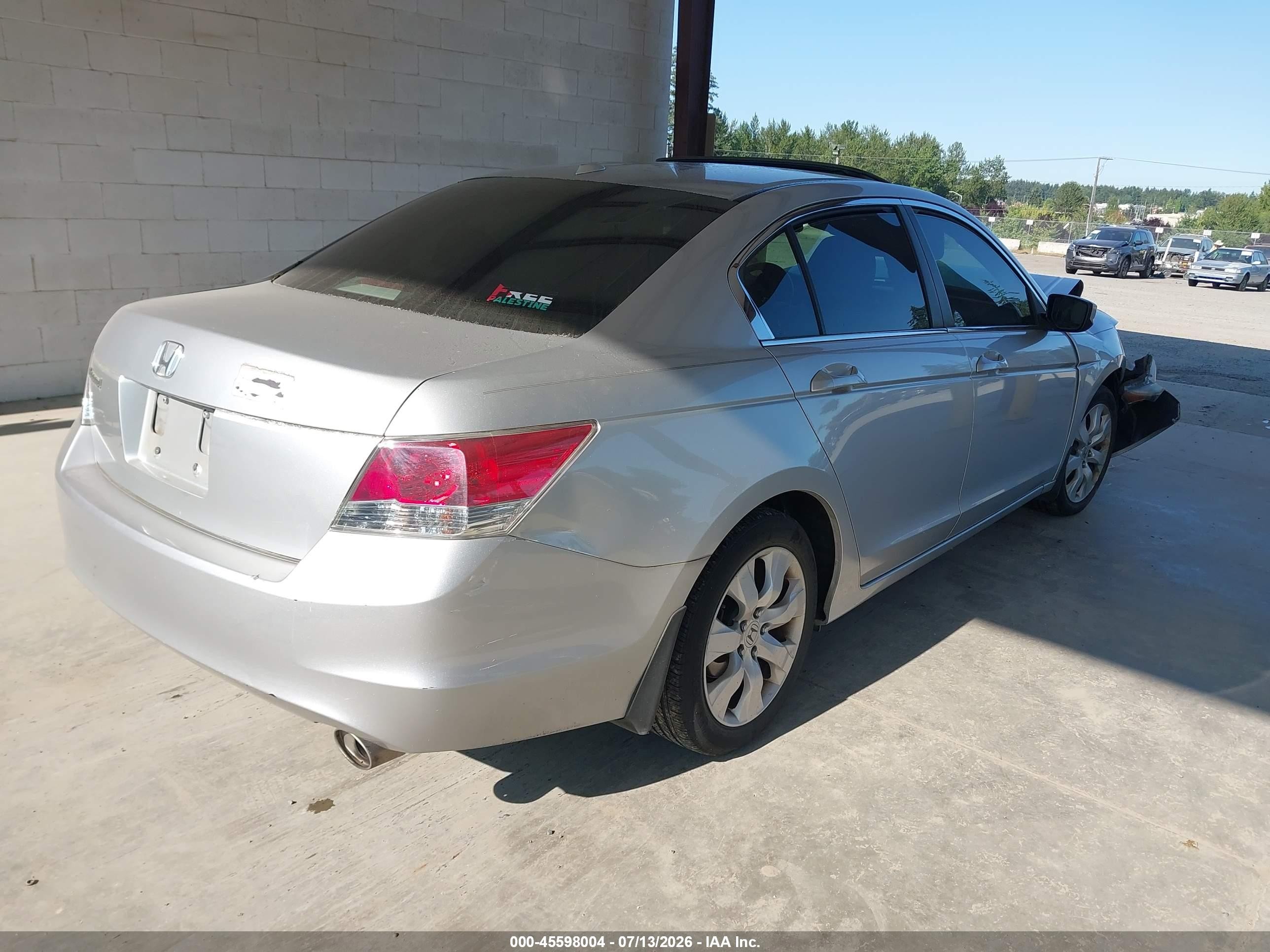 2009 Honda Accord 2.4 Ex-l Silver vin: 1HGCP26809A053002