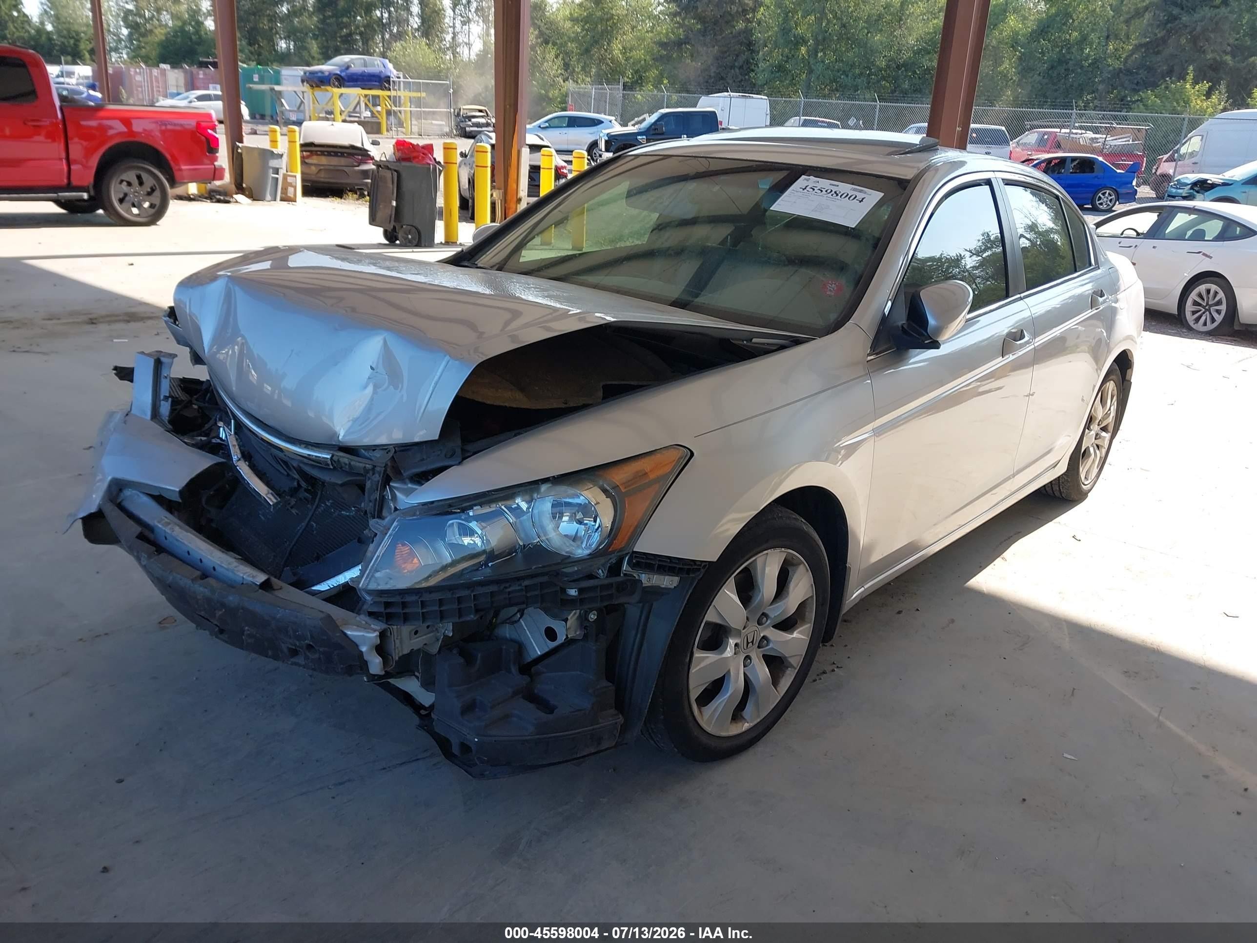 2009 Honda Accord 2.4 Ex-l Silver vin: 1HGCP26809A053002