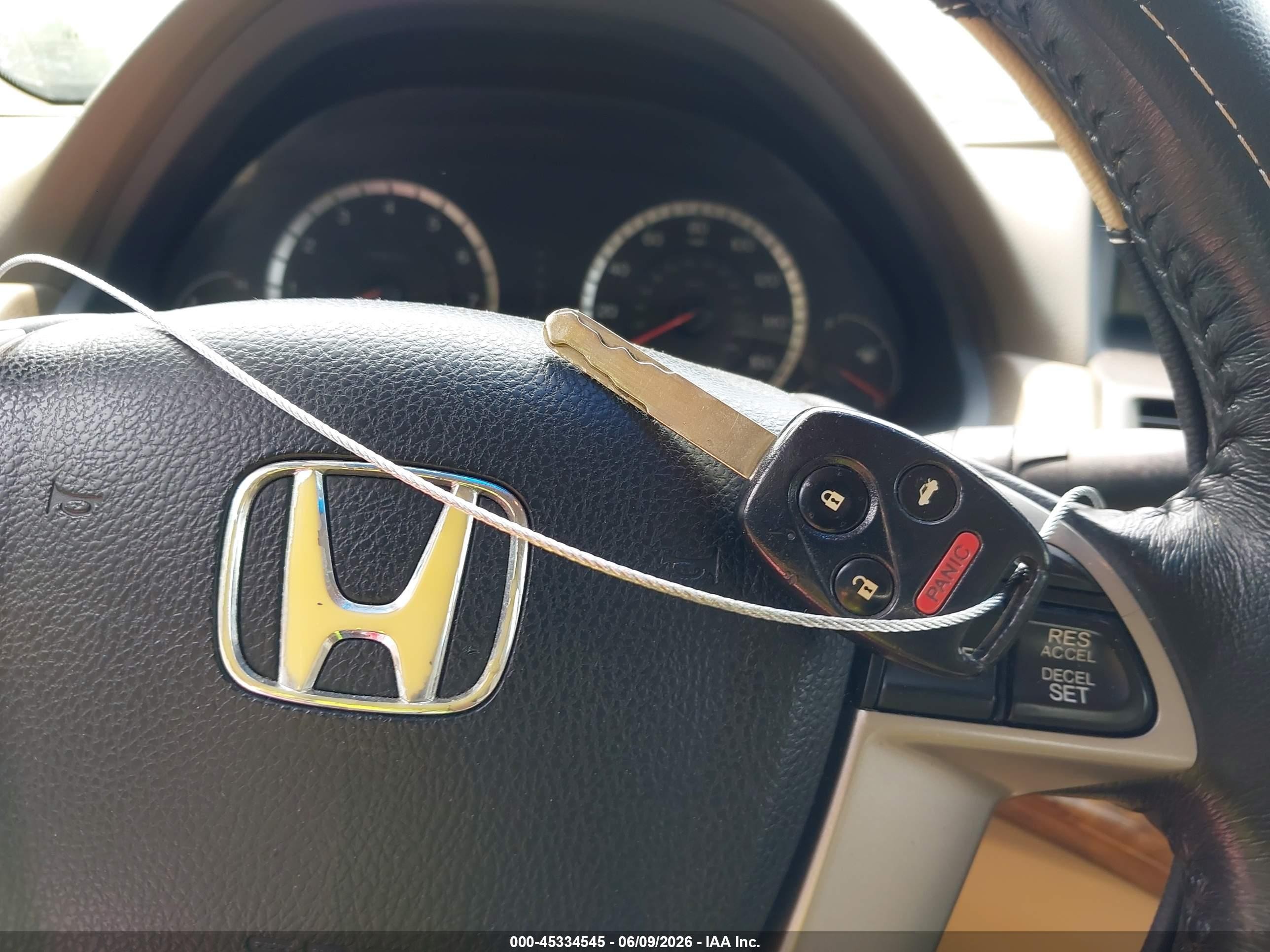 2009 Honda Accord 2.4 Ex-l Burgundy vin: 1HGCP26809A083522
