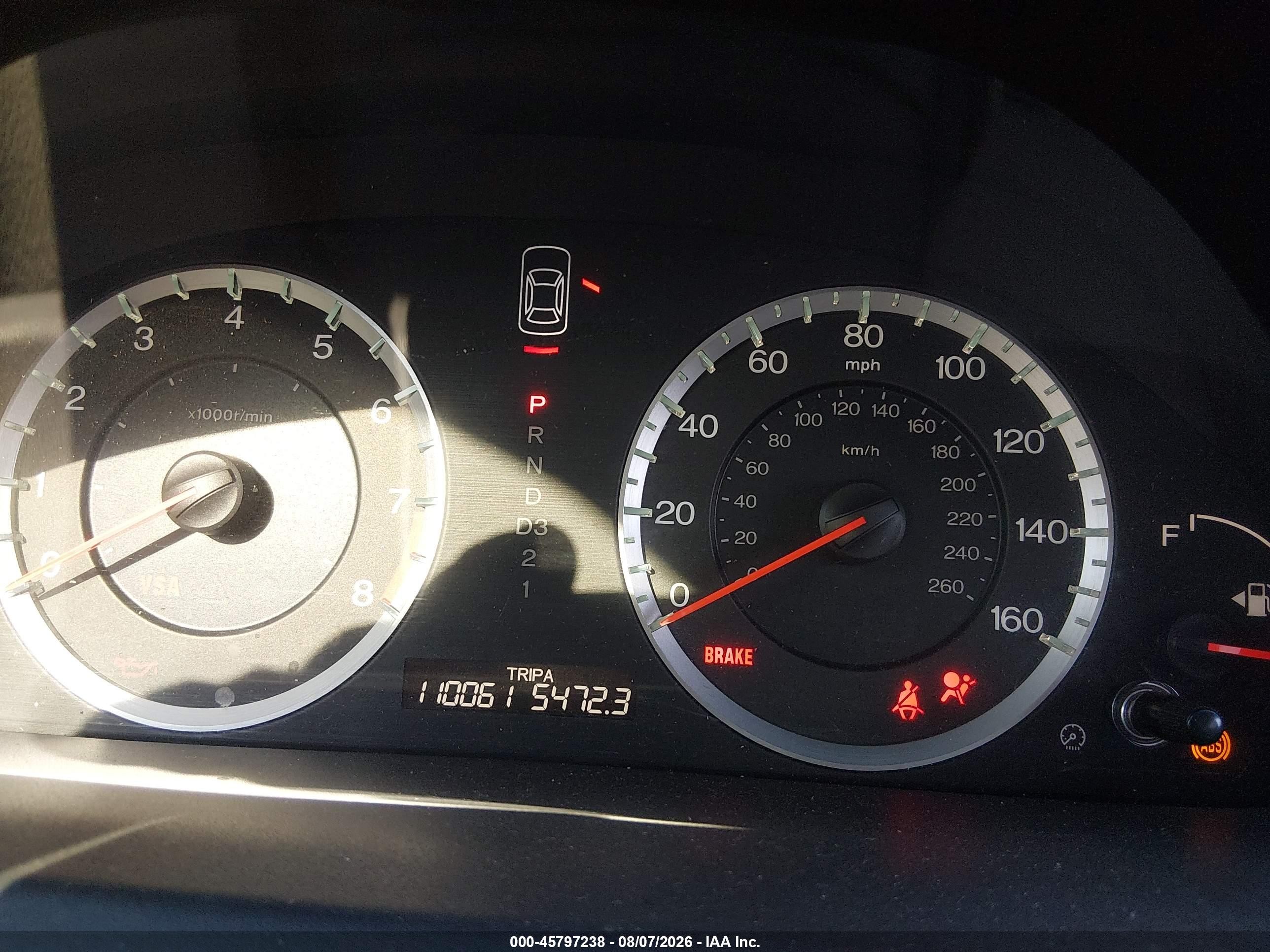 2009 Honda Accord 2.4 Ex-l Burgundy vin: 1HGCP26809A099462