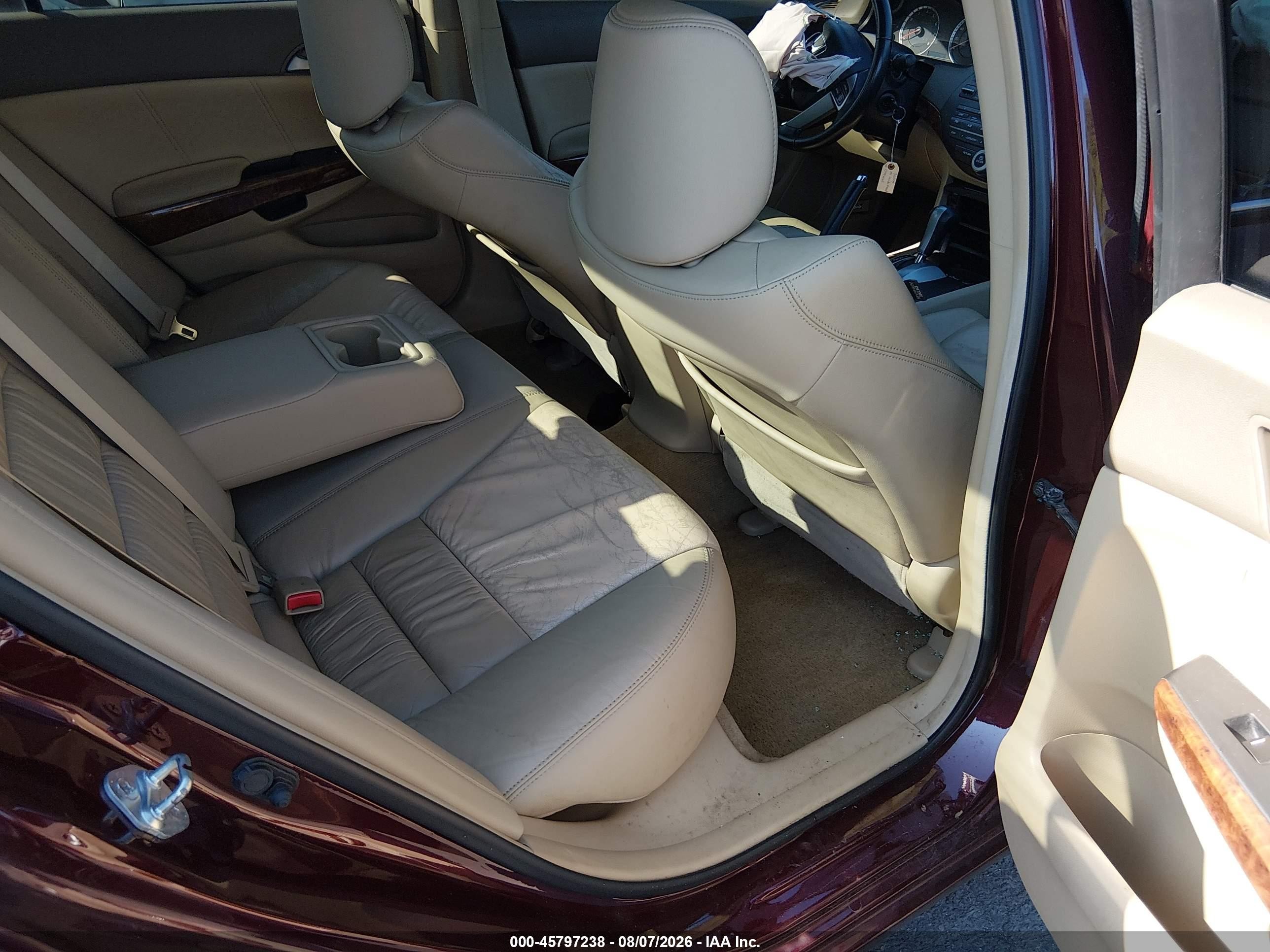 2009 Honda Accord 2.4 Ex-l Burgundy vin: 1HGCP26809A099462