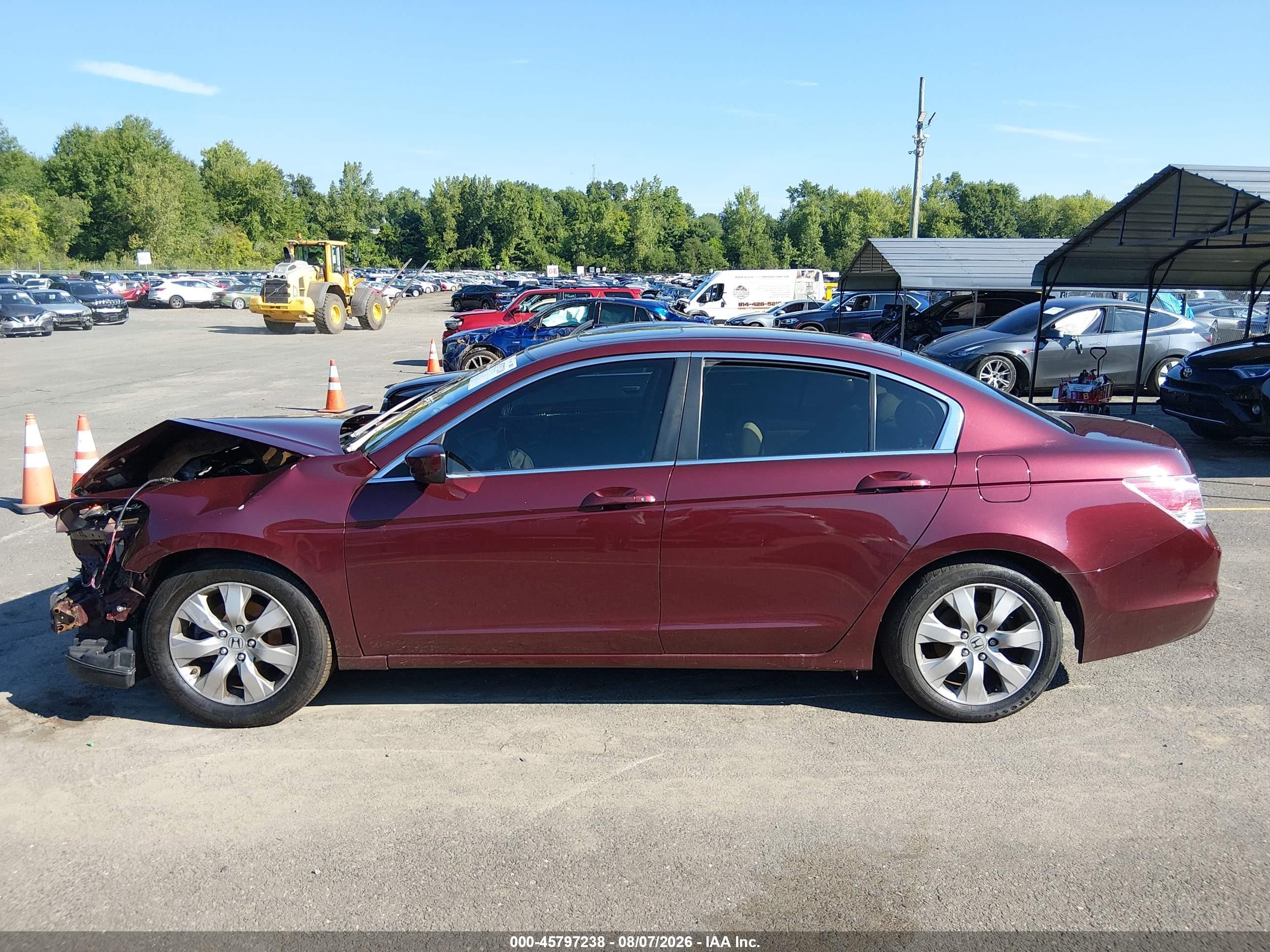 2009 Honda Accord 2.4 Ex-l Burgundy vin: 1HGCP26809A099462
