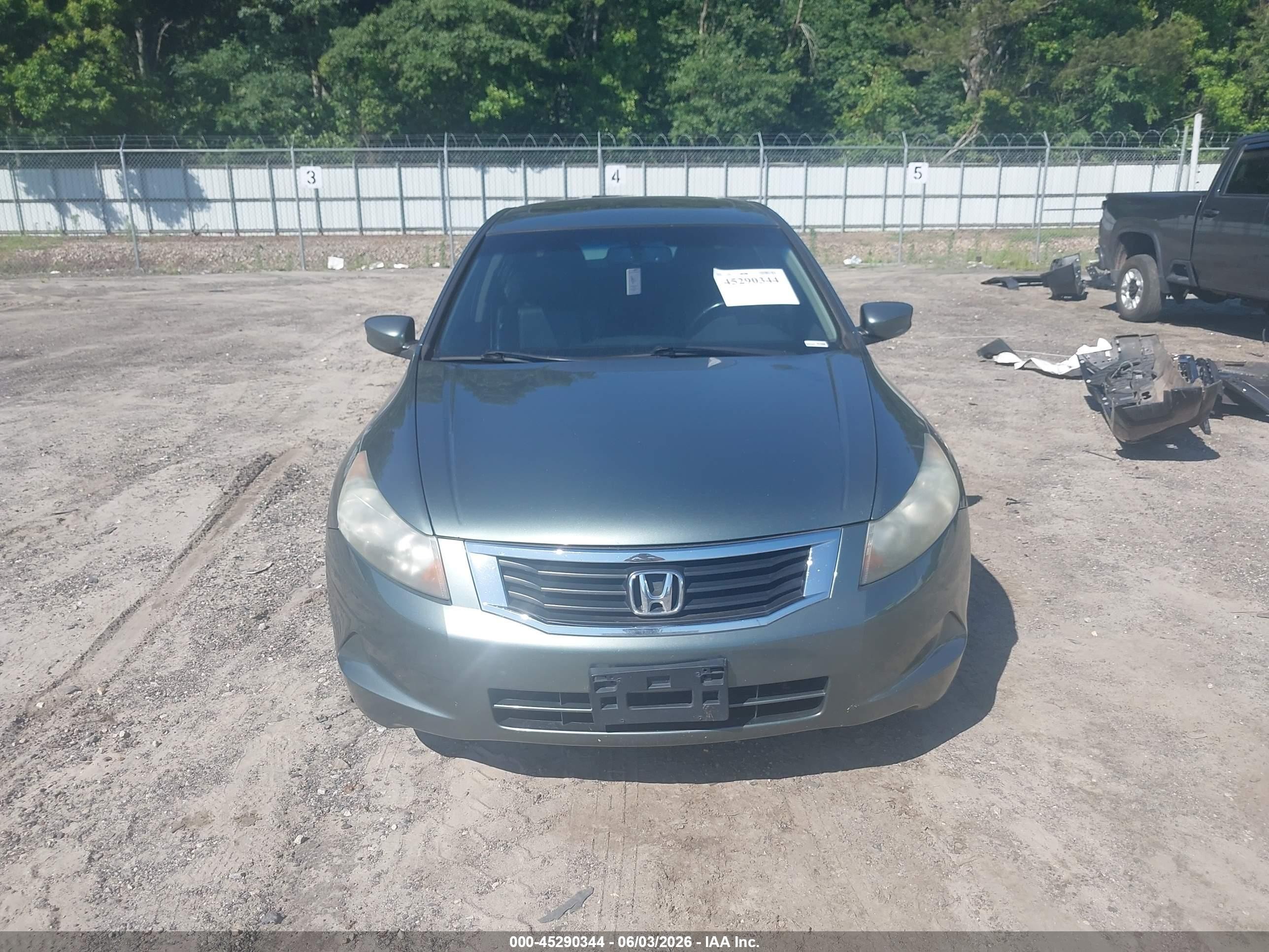 2009 Honda Accord 2.4 Ex-l Green vin: 1HGCP26809A122318