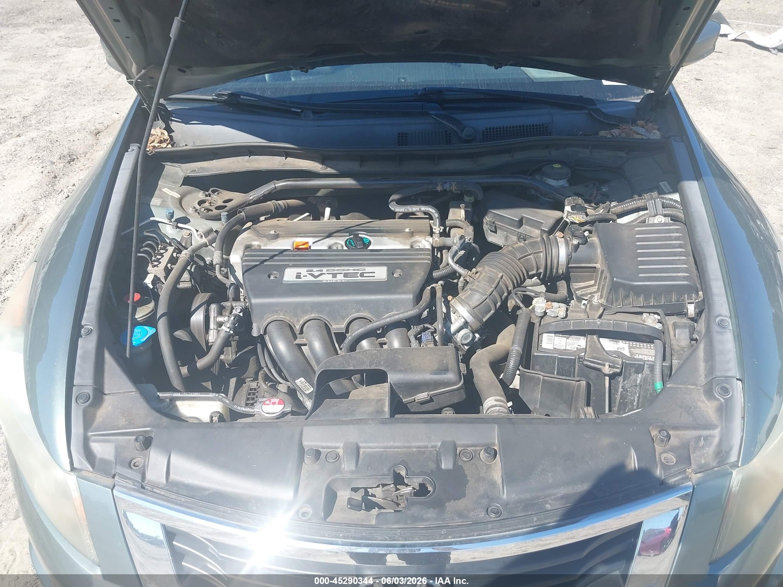 2009 Honda Accord 2.4 Ex-l Green vin: 1HGCP26809A122318