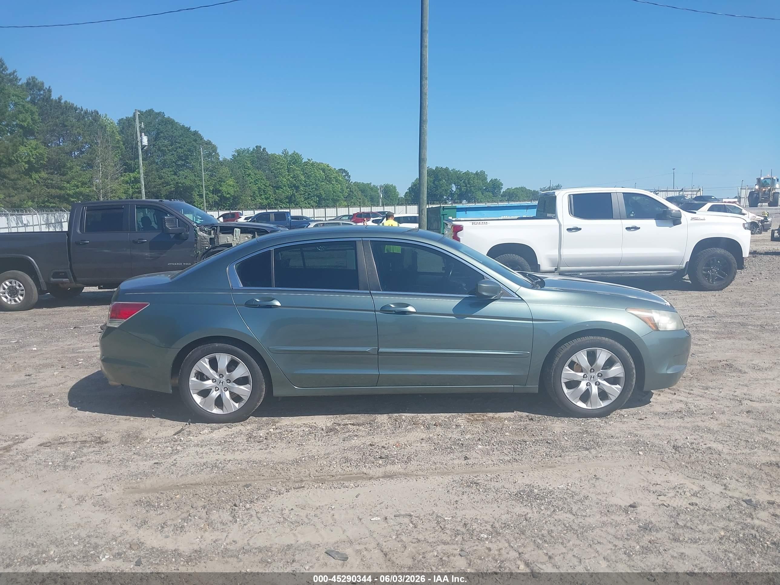 2009 Honda Accord 2.4 Ex-l Green vin: 1HGCP26809A122318