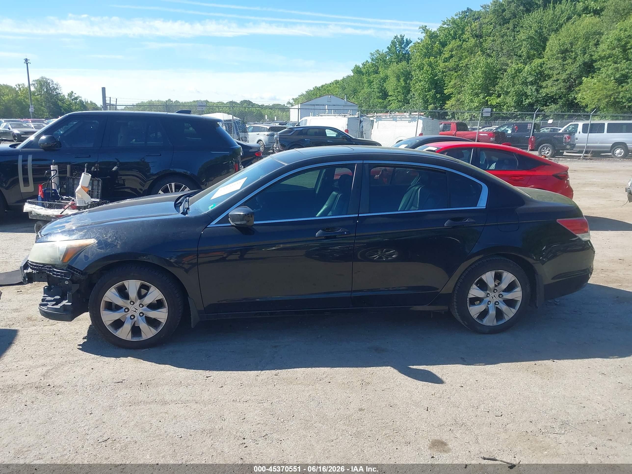2009 Honda Accord 2.4 Ex-l Черный vin: 1HGCP26809A147204