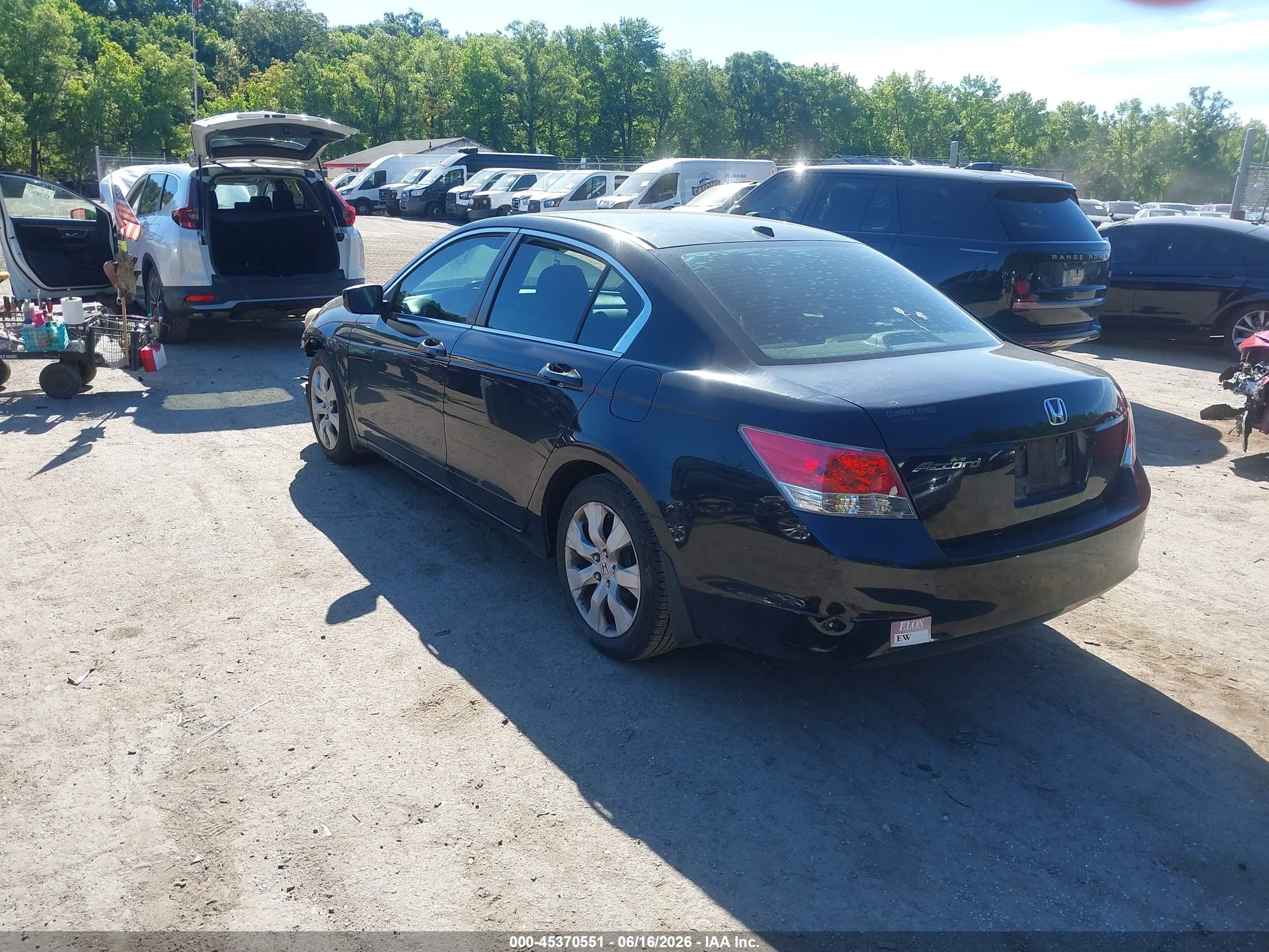 2009 Honda Accord 2.4 Ex-l Черный vin: 1HGCP26809A147204