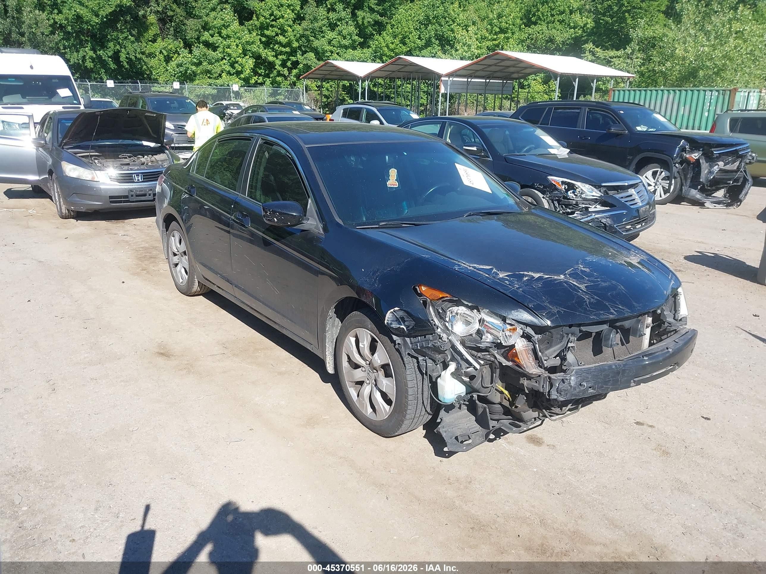 2009 Honda Accord 2.4 Ex-l Черный vin: 1HGCP26809A147204