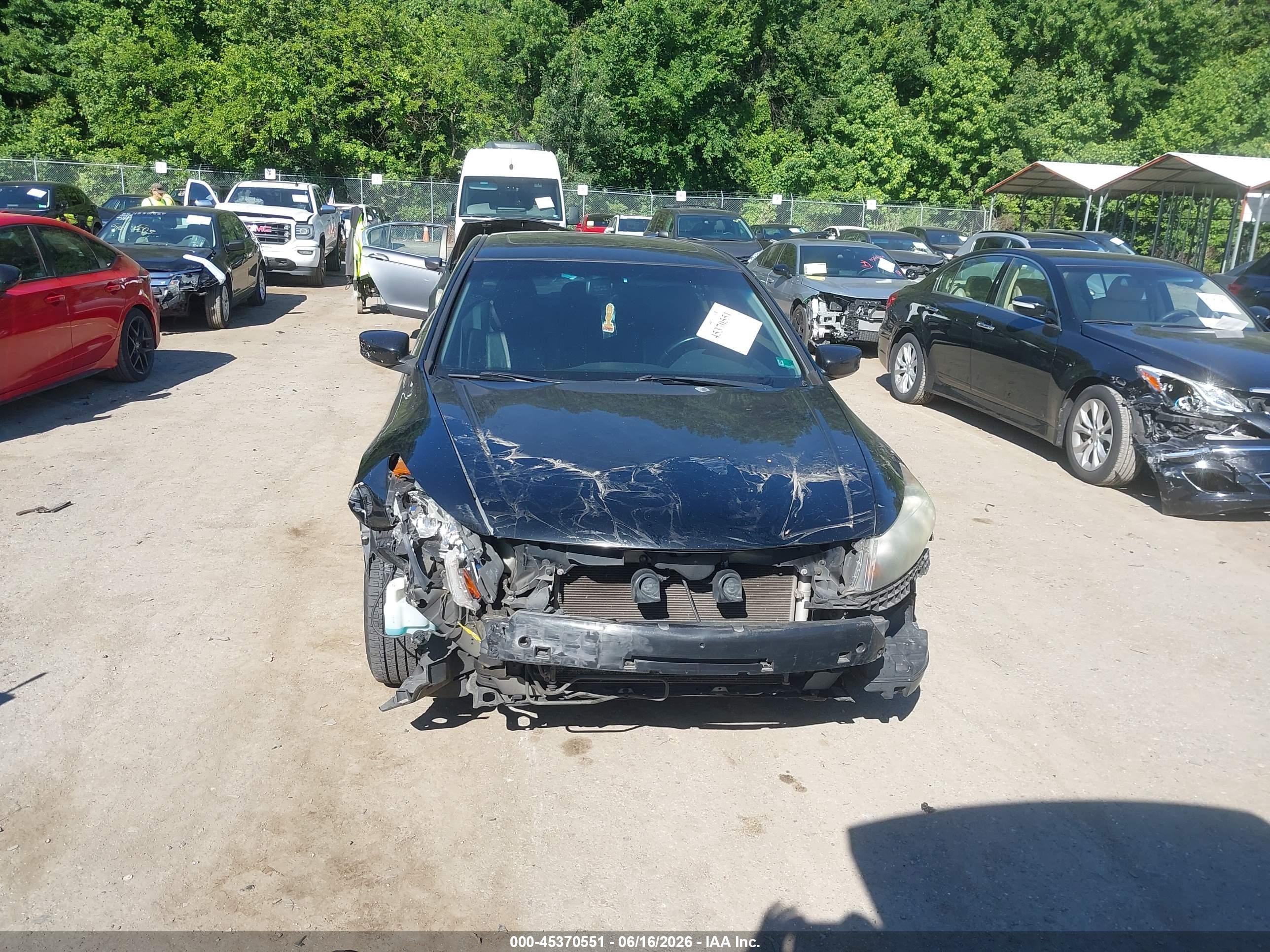 2009 Honda Accord 2.4 Ex-l Черный vin: 1HGCP26809A147204