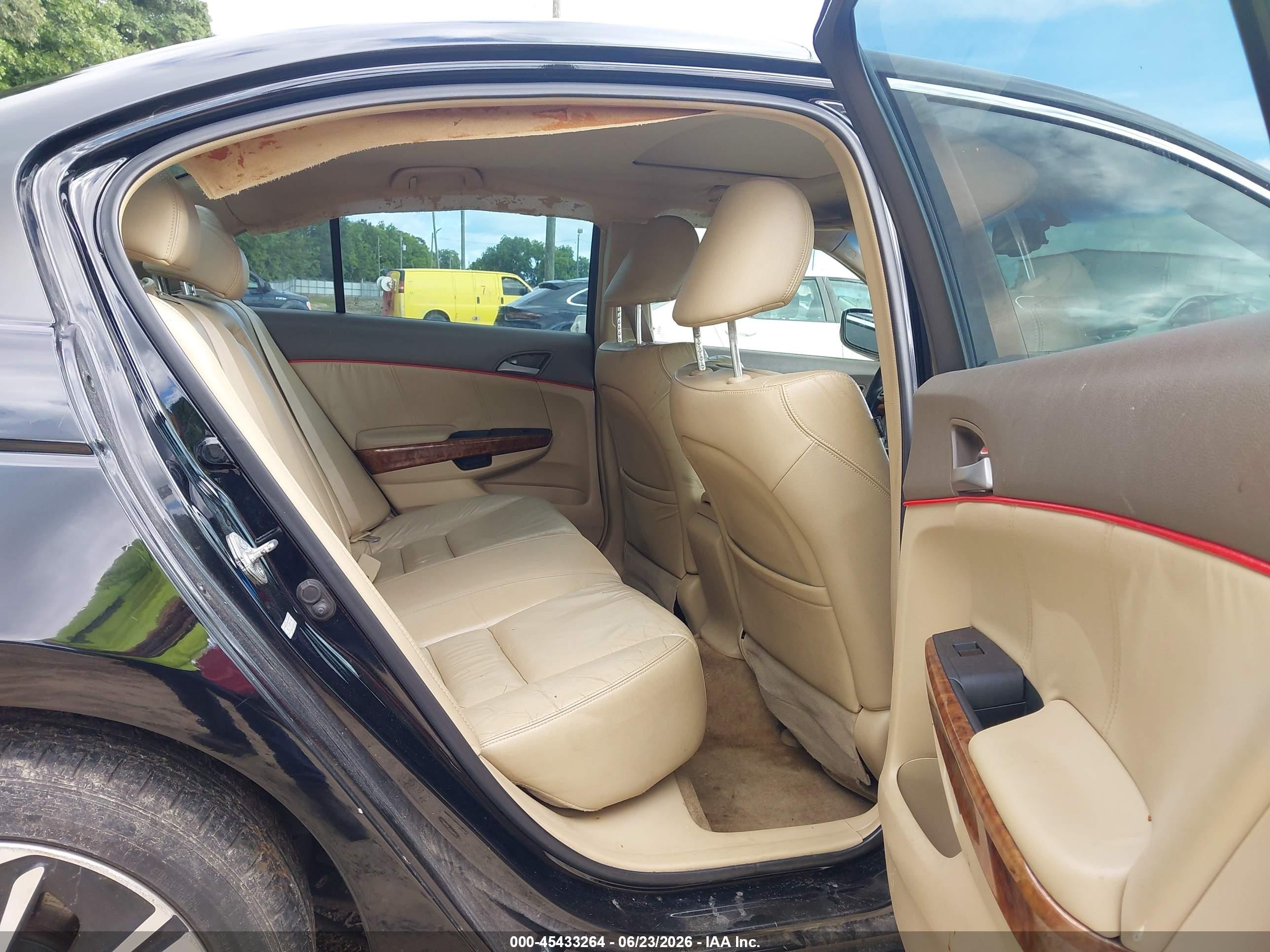 2009 Honda Accord 2.4 Ex-l Black vin: 1HGCP26809A149776