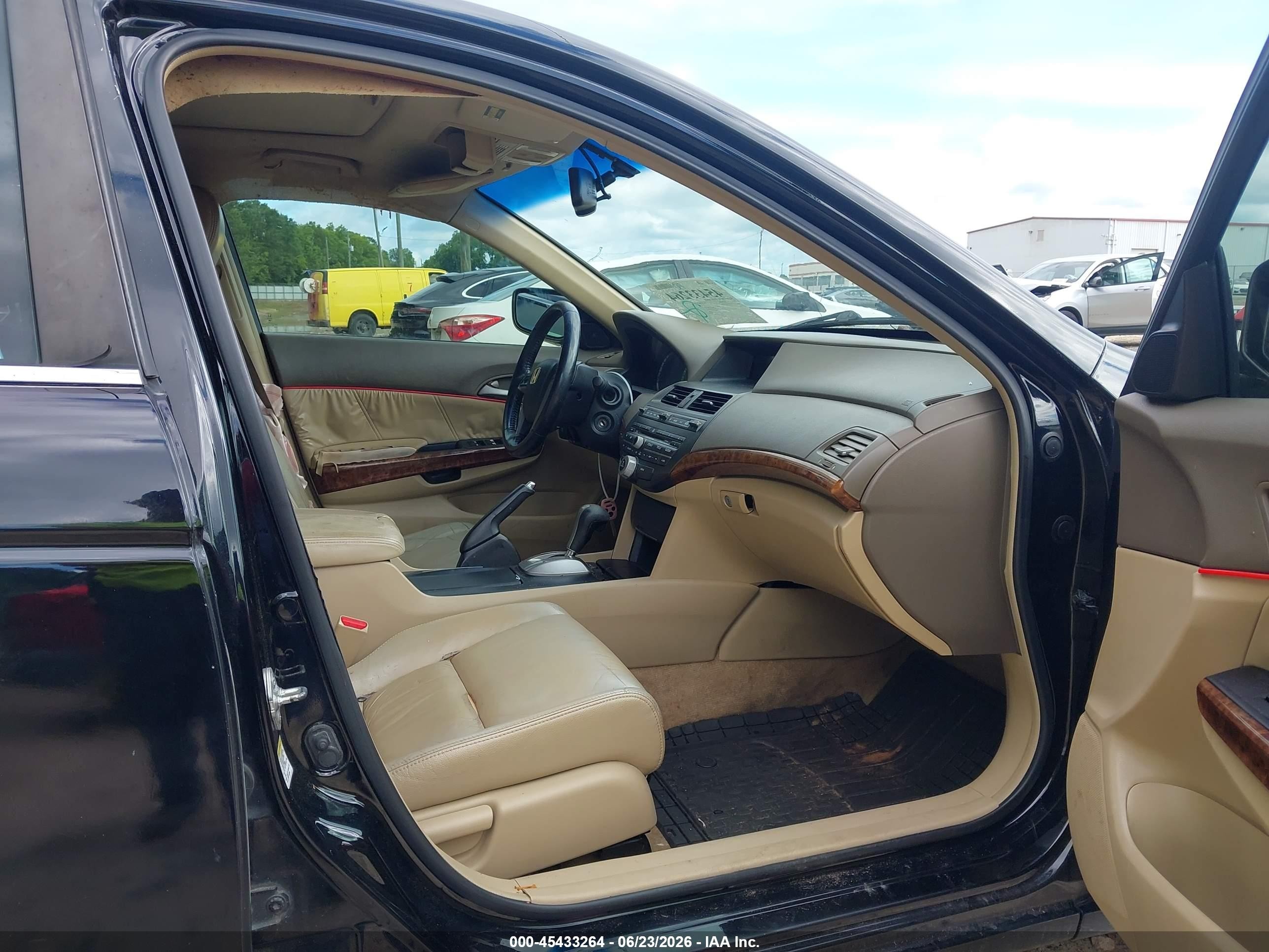2009 Honda Accord 2.4 Ex-l Black vin: 1HGCP26809A149776