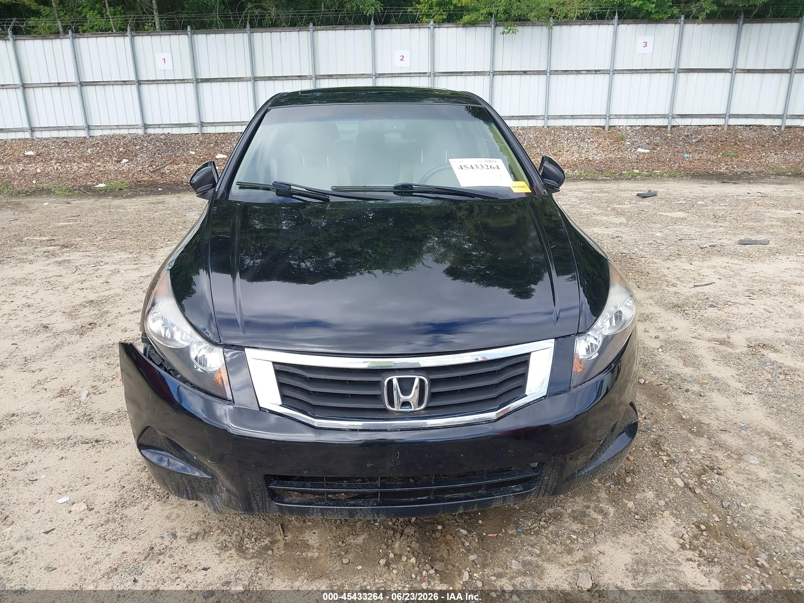 2009 Honda Accord 2.4 Ex-l Black vin: 1HGCP26809A149776