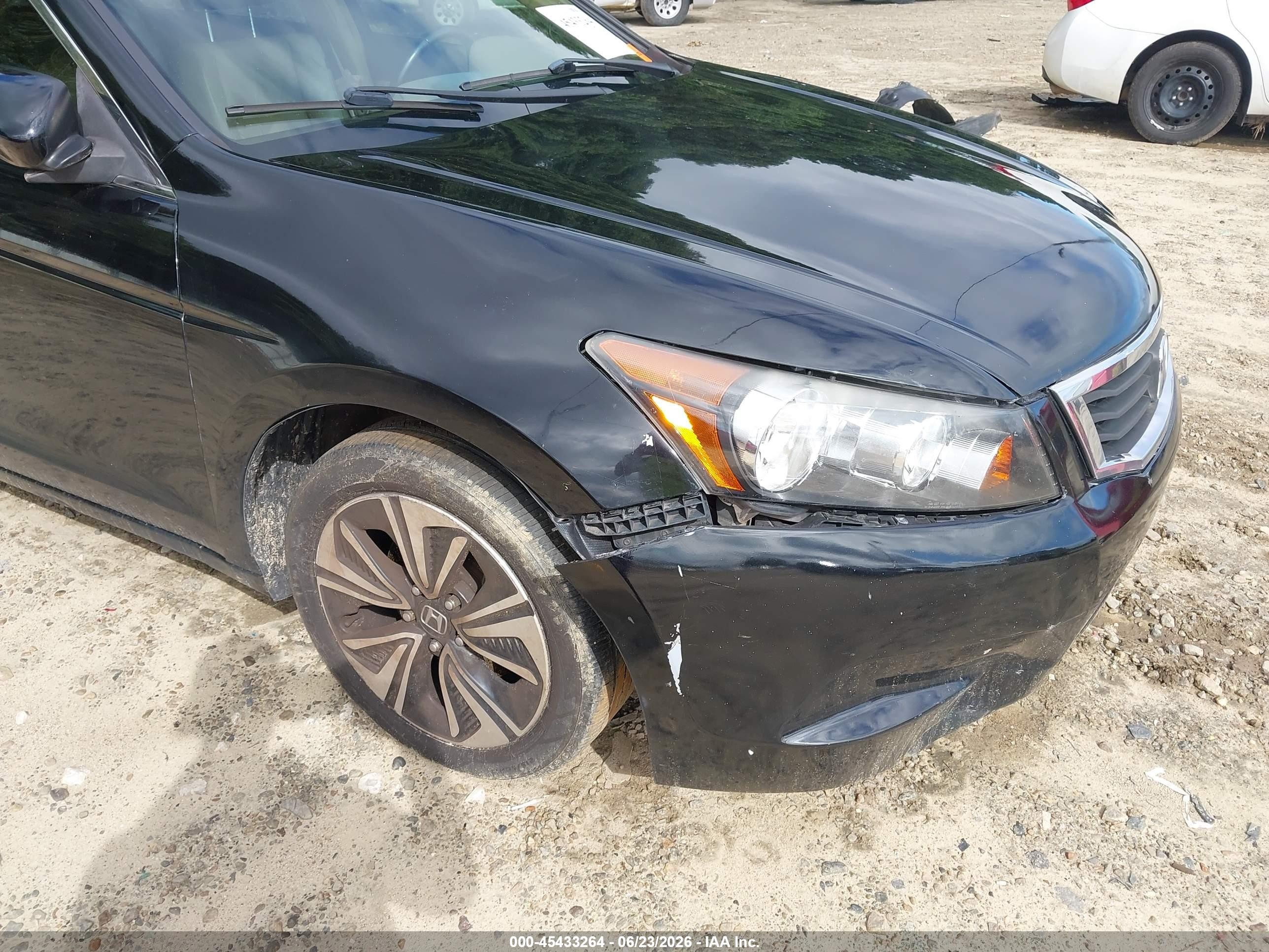 2009 Honda Accord 2.4 Ex-l Black vin: 1HGCP26809A149776