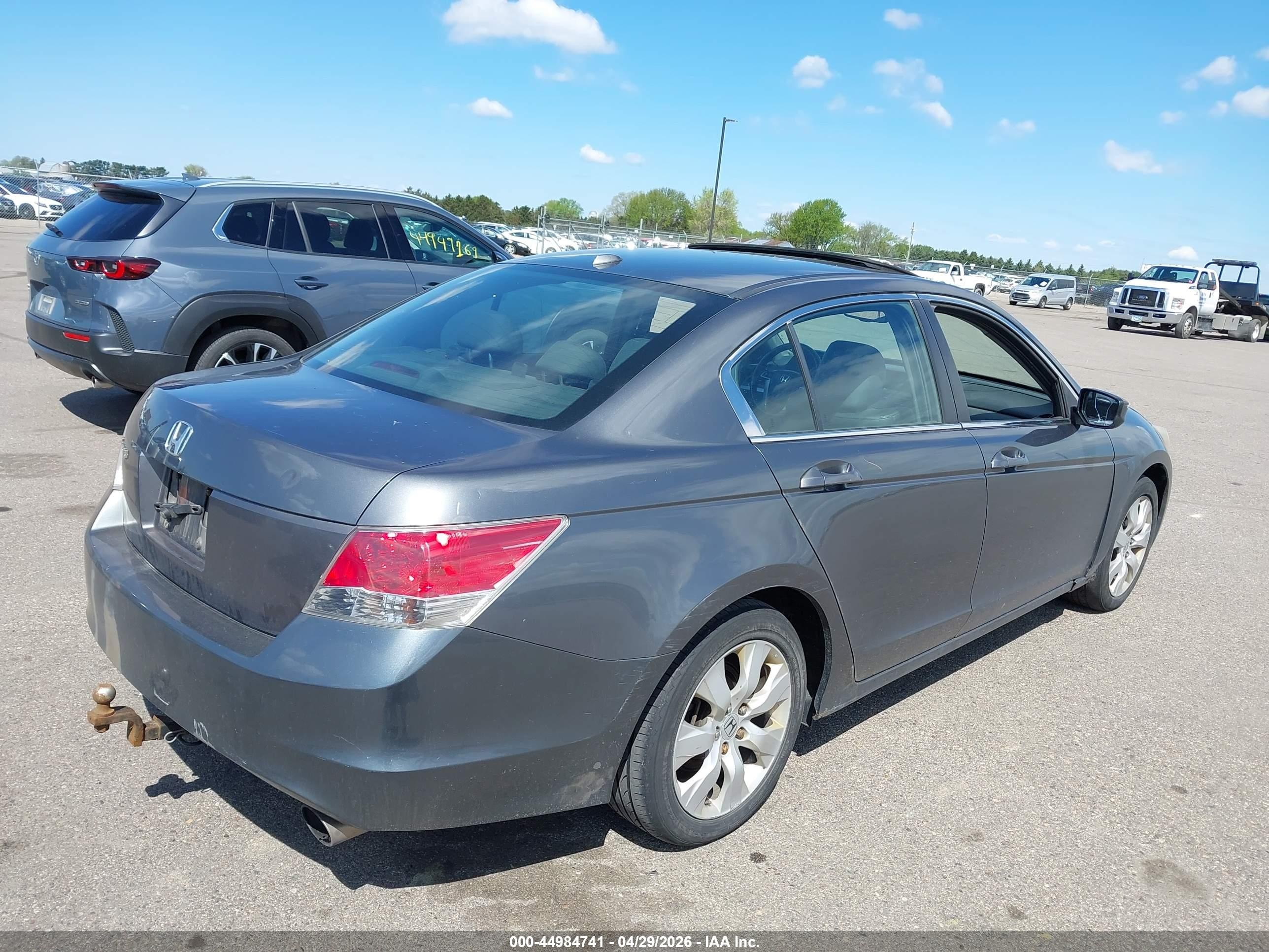 2008 Honda Accord 2.4 Ex-l Gray vin: 1HGCP26818A018161