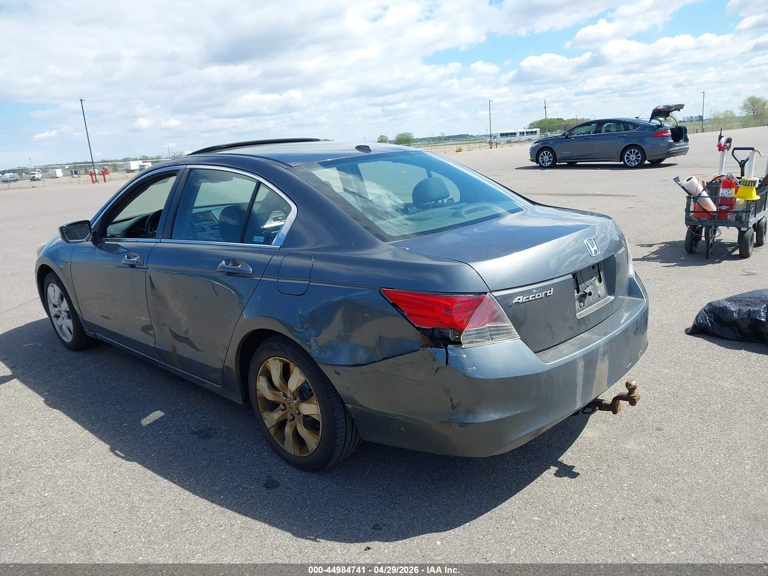 2008 Honda Accord 2.4 Ex-l Gray vin: 1HGCP26818A018161