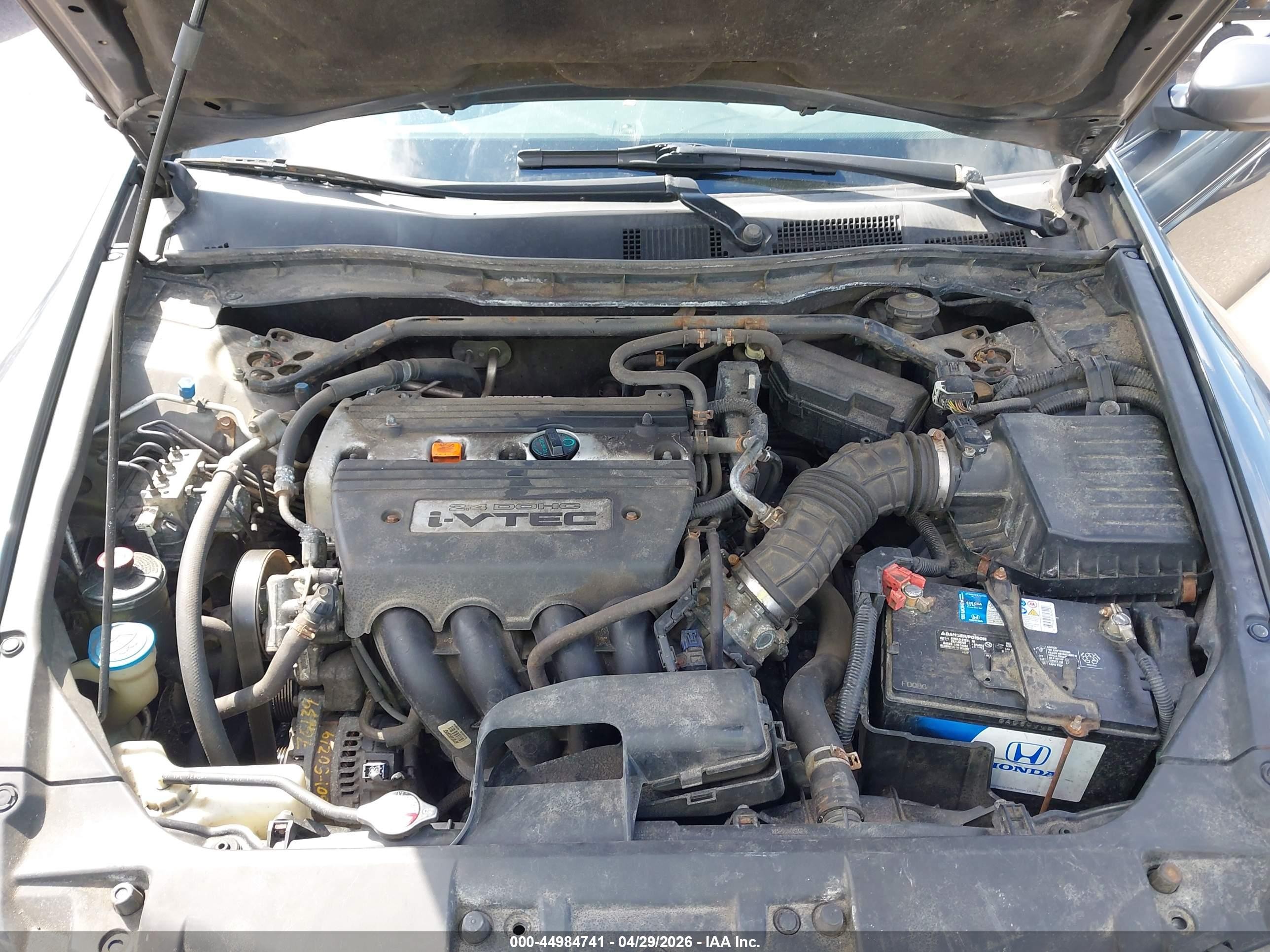 2008 Honda Accord 2.4 Ex-l Gray vin: 1HGCP26818A018161