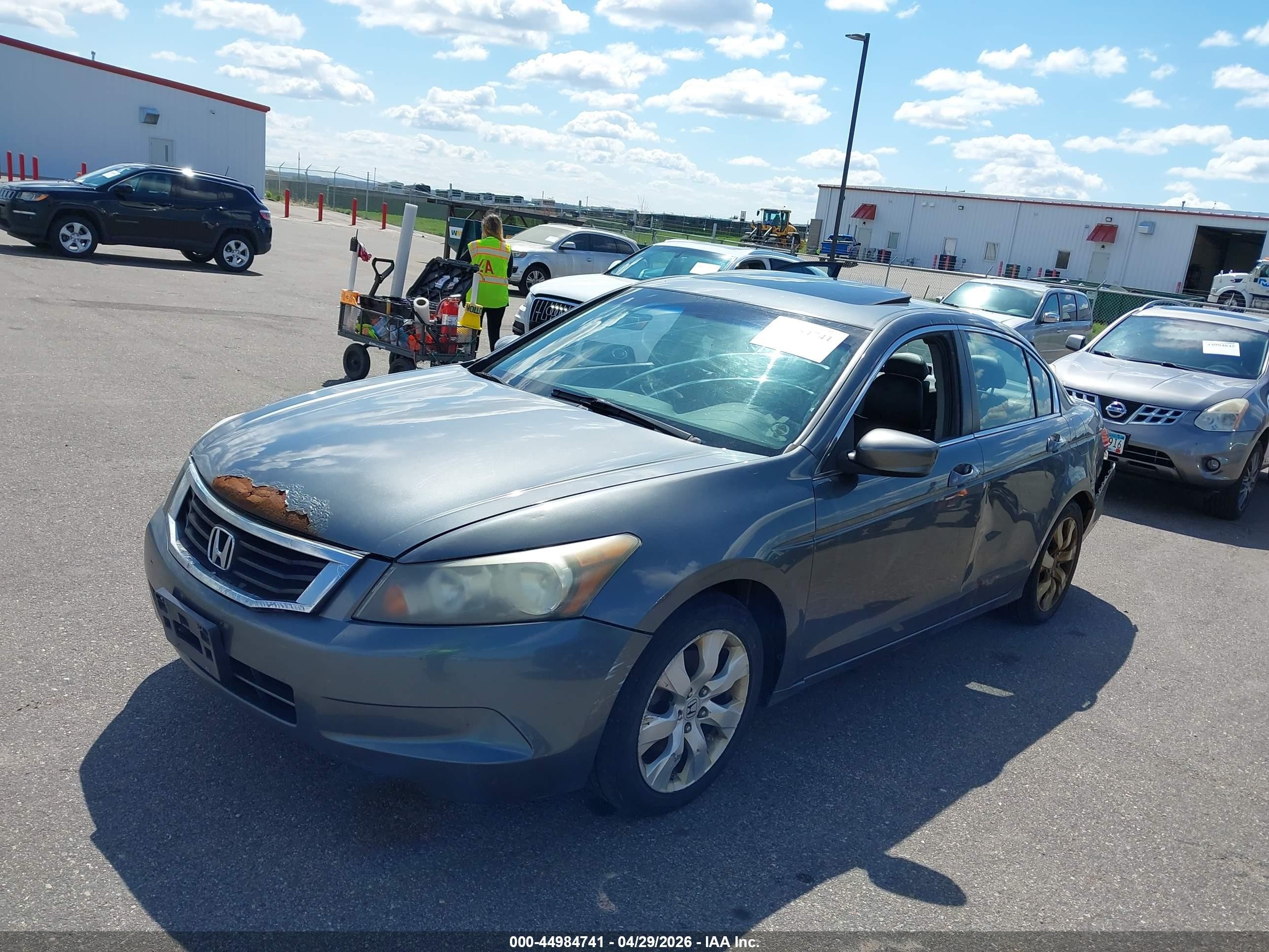 2008 Honda Accord 2.4 Ex-l Gray vin: 1HGCP26818A018161
