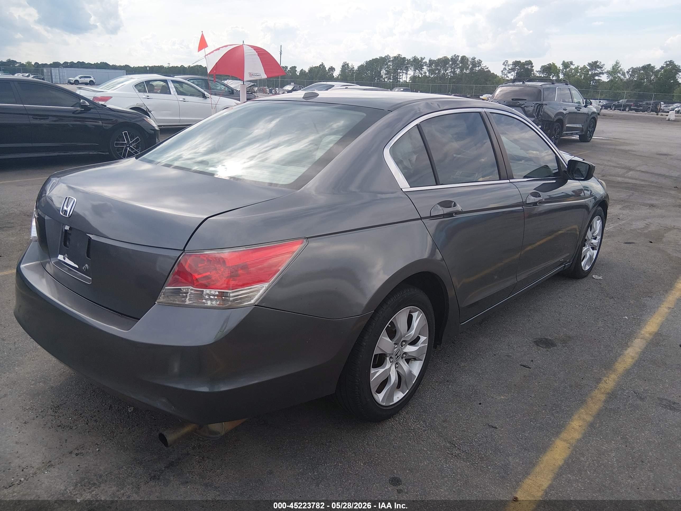 2008 Honda Accord 2.4 Ex-l Gray vin: 1HGCP26818A045389
