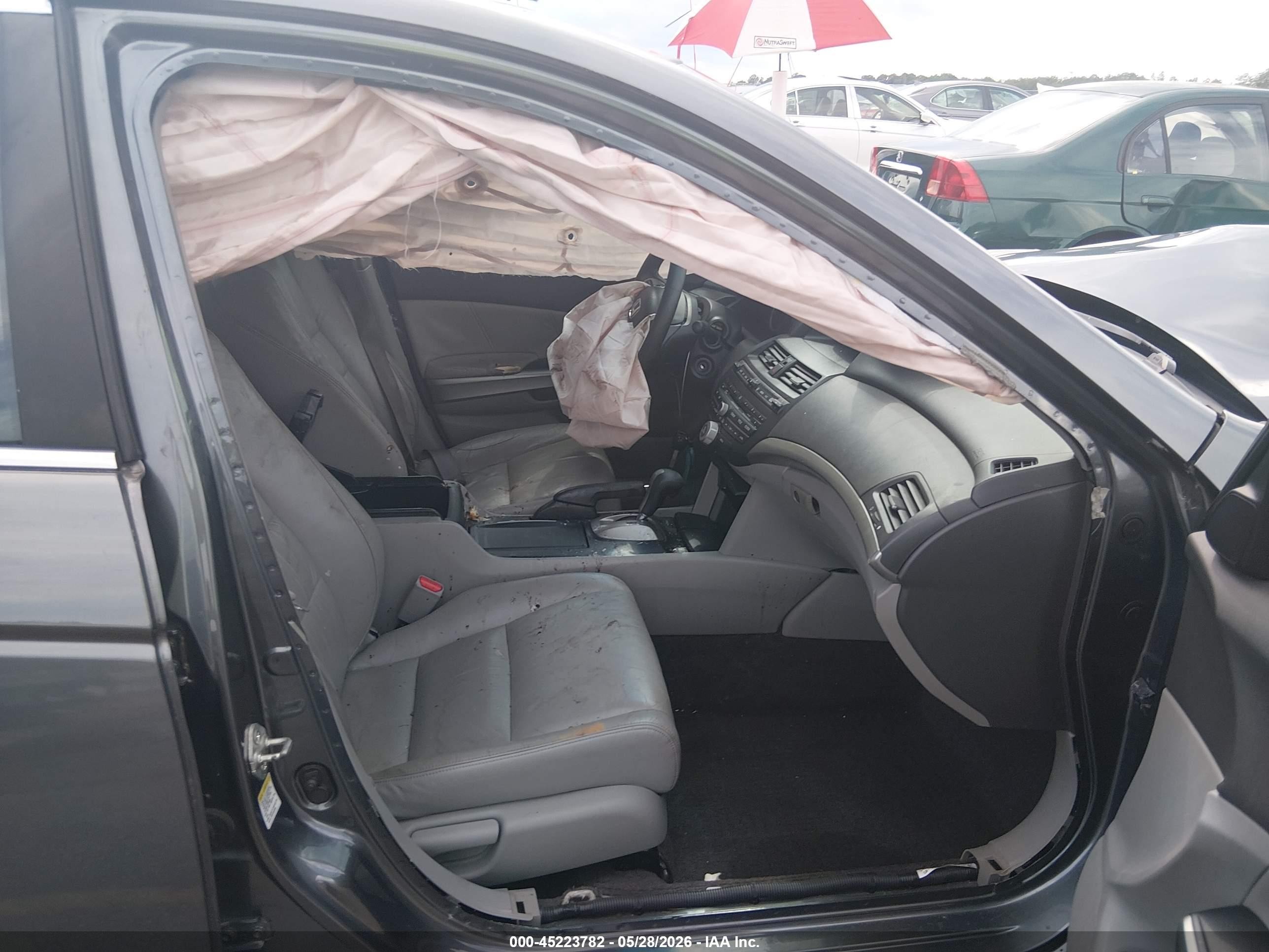 2008 Honda Accord 2.4 Ex-l Gray vin: 1HGCP26818A045389
