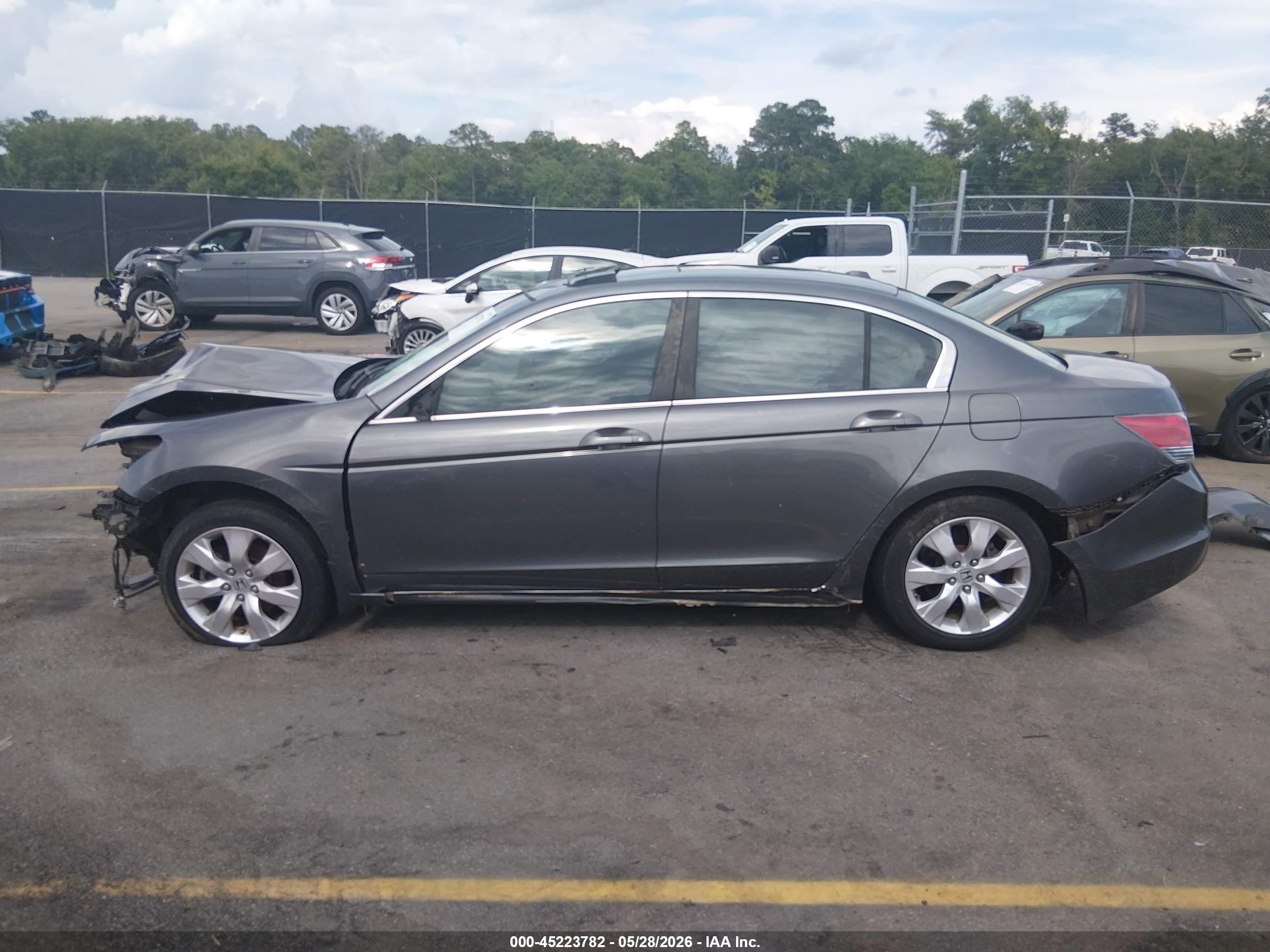 2008 Honda Accord 2.4 Ex-l Gray vin: 1HGCP26818A045389