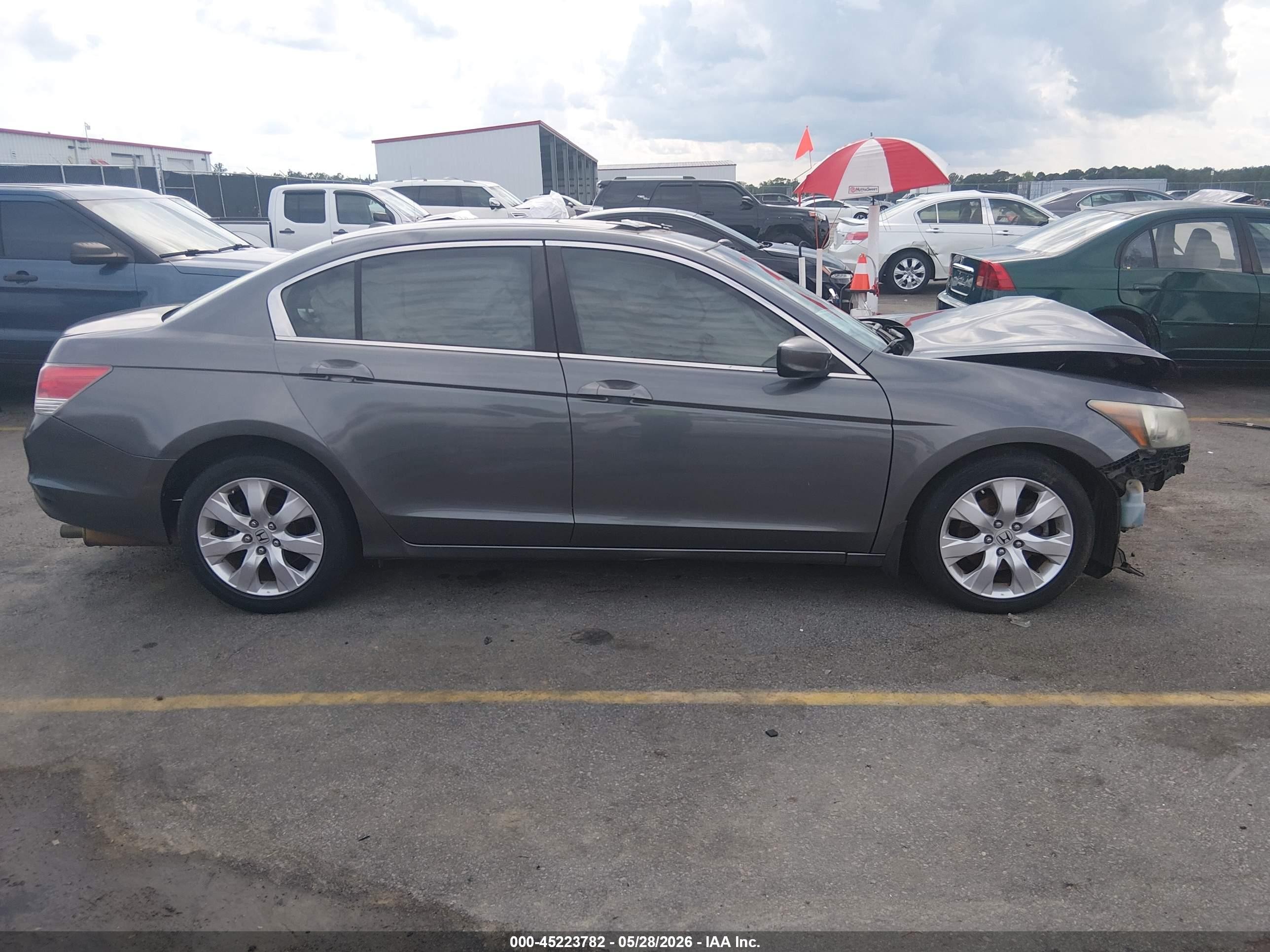 2008 Honda Accord 2.4 Ex-l Gray vin: 1HGCP26818A045389