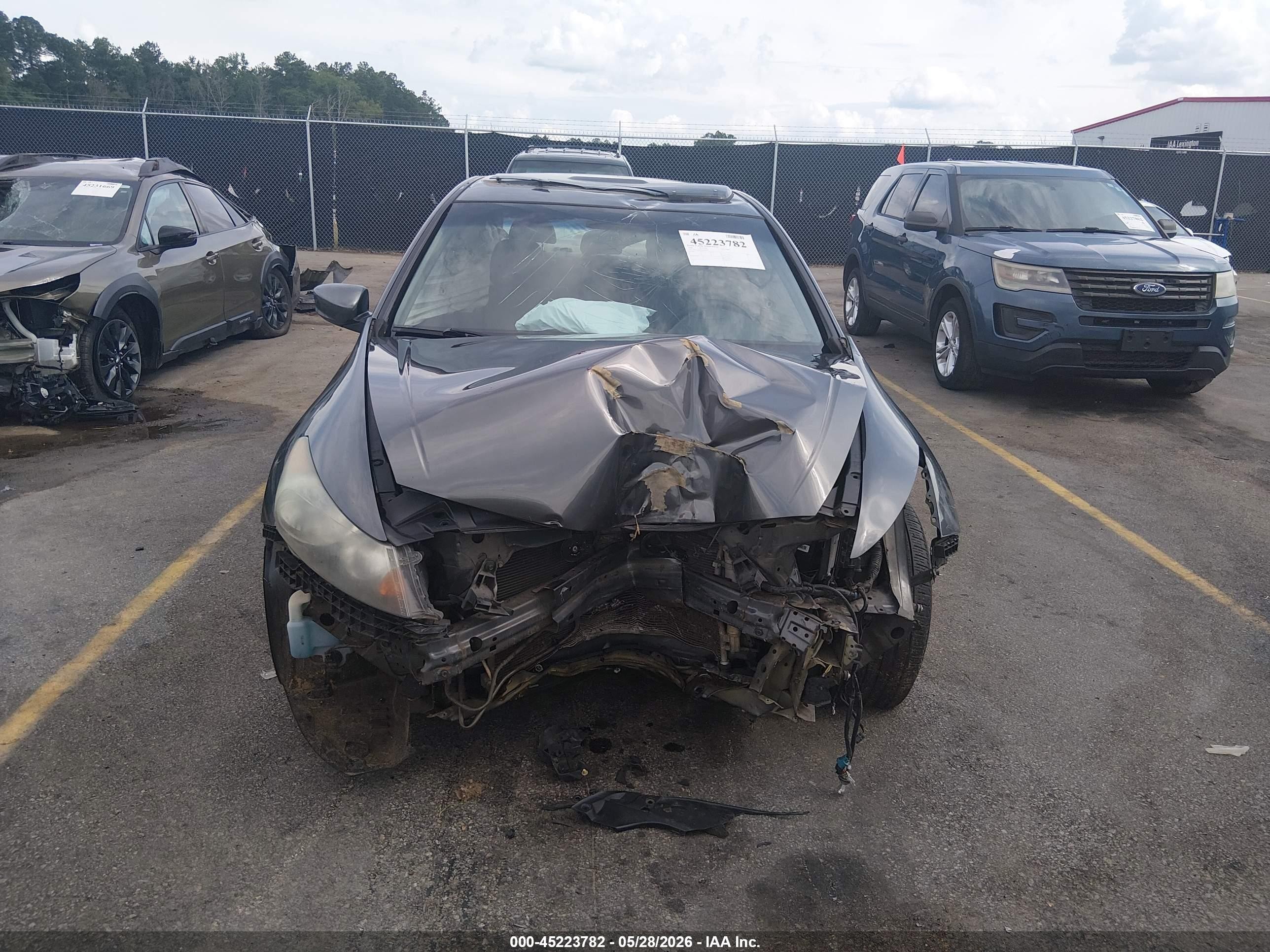 2008 Honda Accord 2.4 Ex-l Gray vin: 1HGCP26818A045389