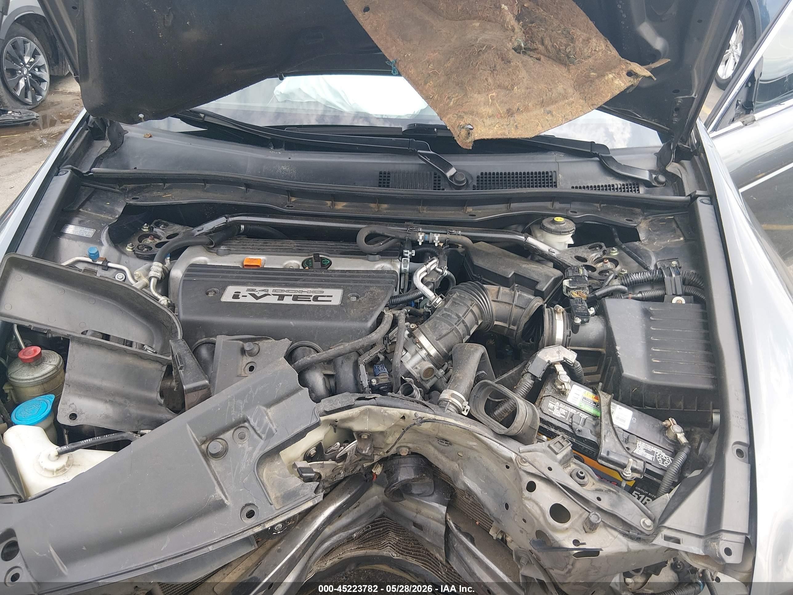 2008 Honda Accord 2.4 Ex-l Gray vin: 1HGCP26818A045389