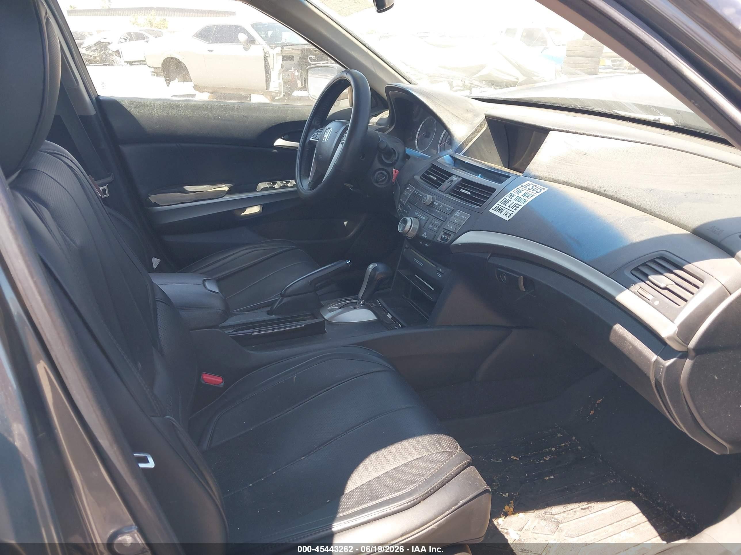2008 Honda Accord 2.4 Ex-l Black vin: 1HGCP26818A047336