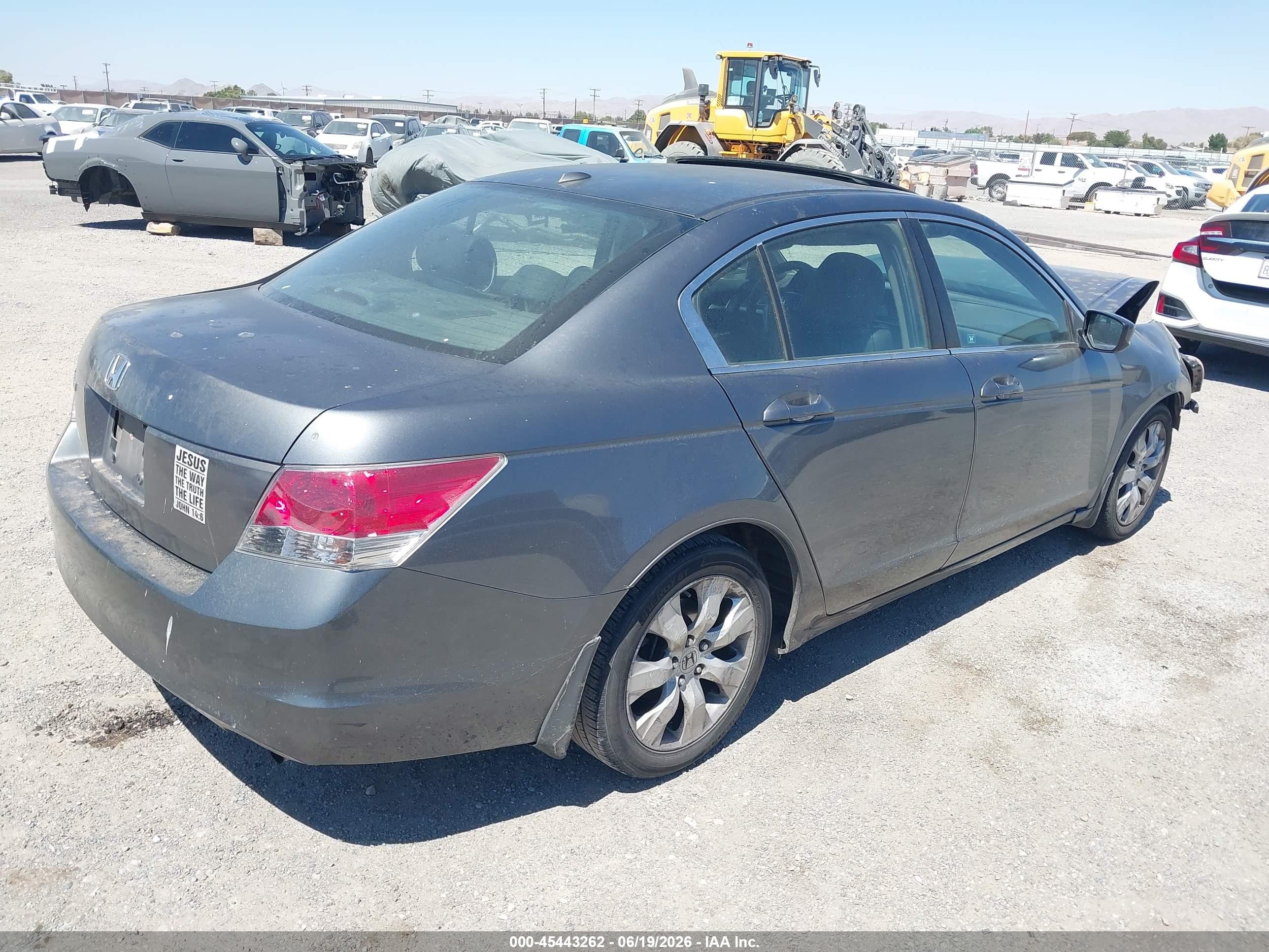 2008 Honda Accord 2.4 Ex-l Black vin: 1HGCP26818A047336
