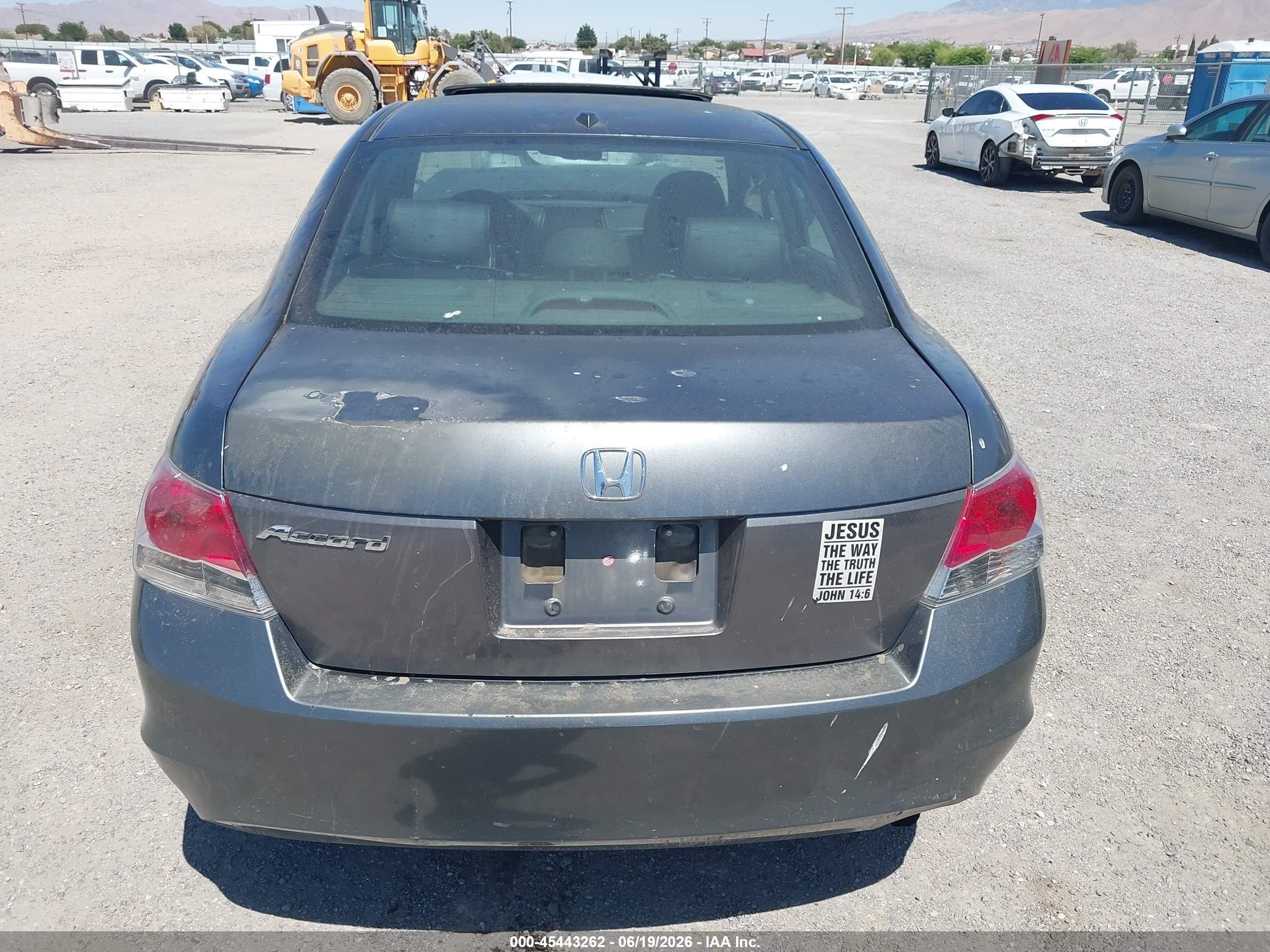 2008 Honda Accord 2.4 Ex-l Black vin: 1HGCP26818A047336