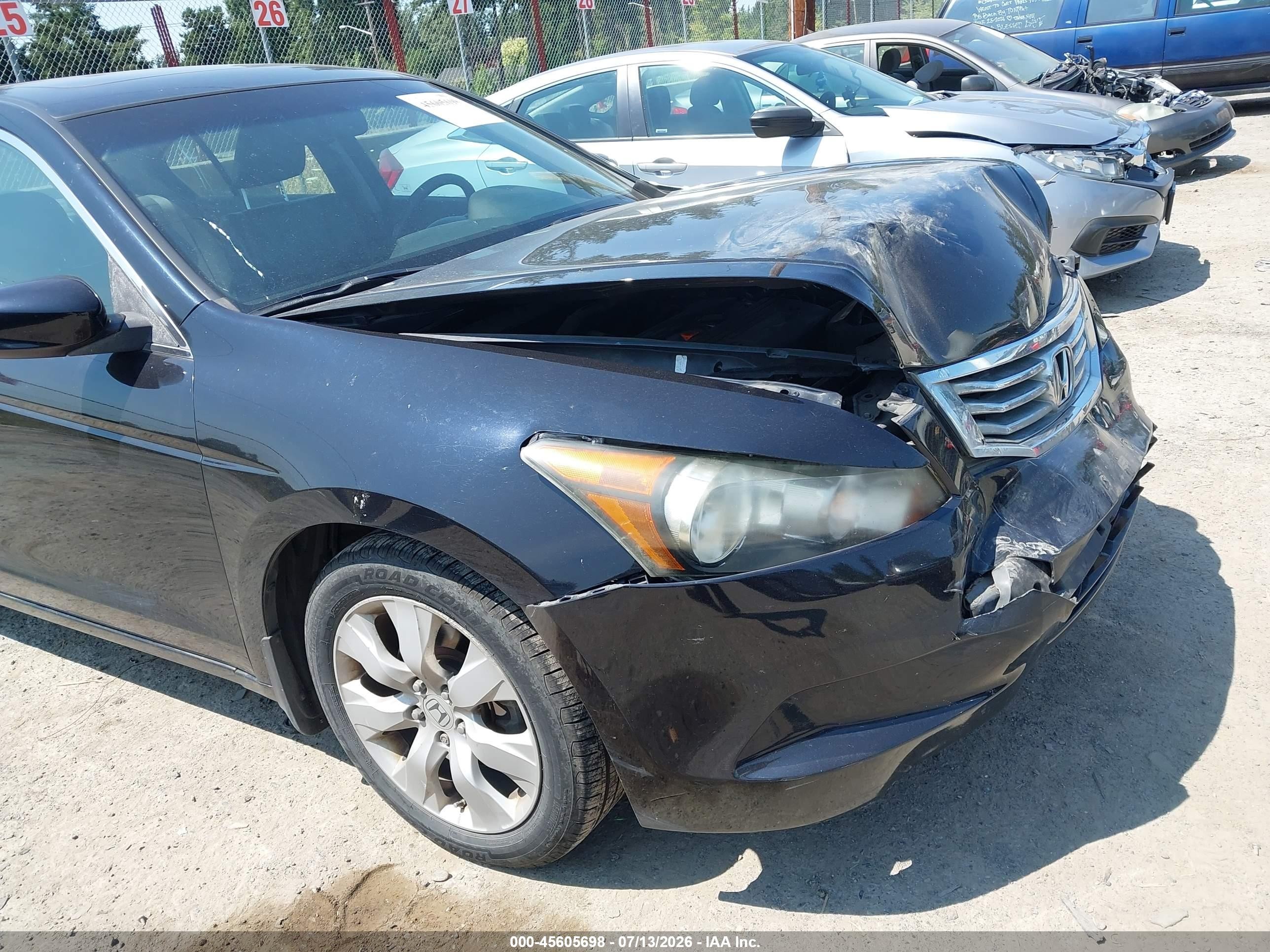 2008 Honda Accord 2.4 Ex-l Black vin: 1HGCP26818A073158
