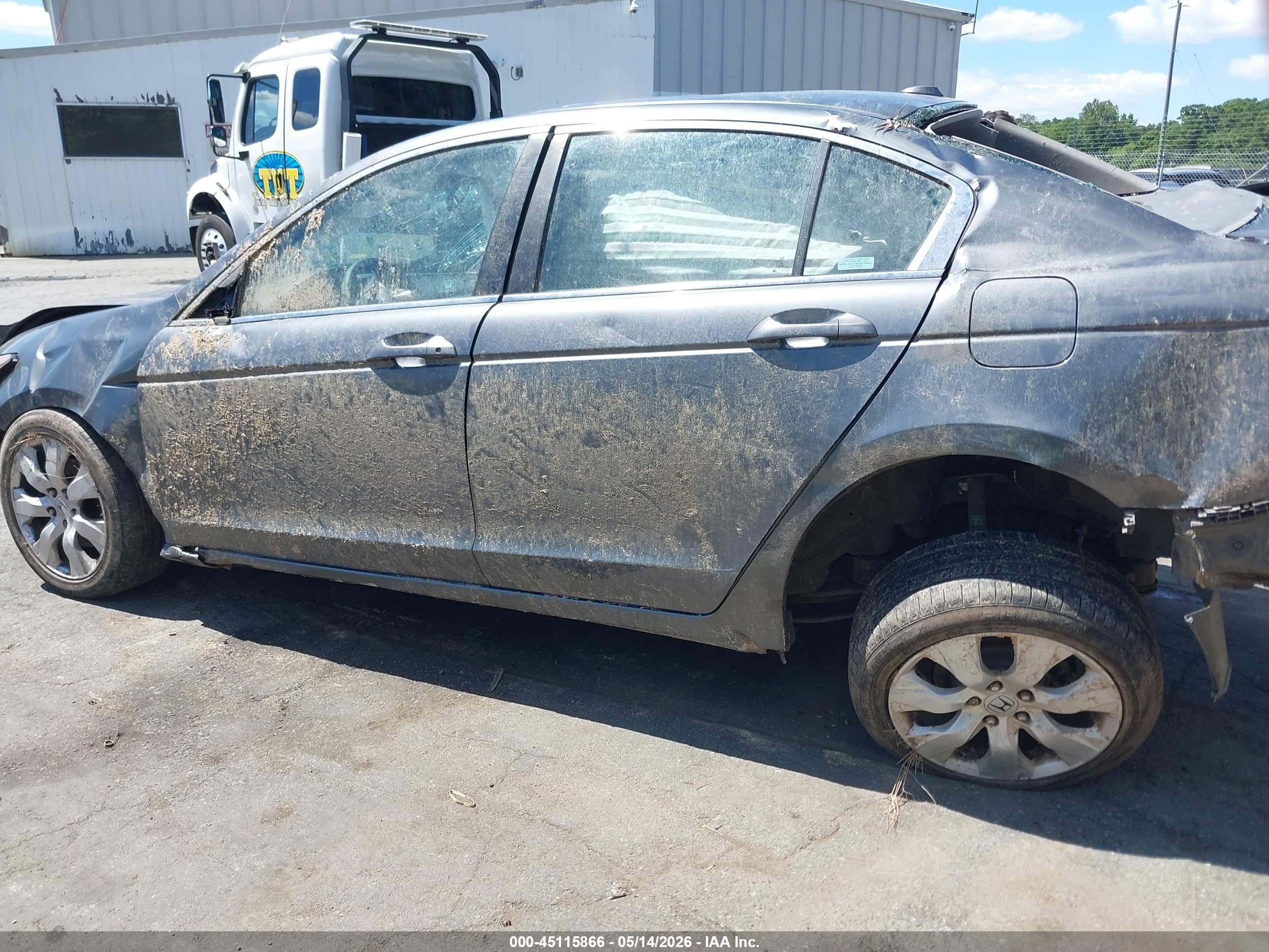 2008 Honda Accord 2.4 Ex-l Gray vin: 1HGCP26818A084192