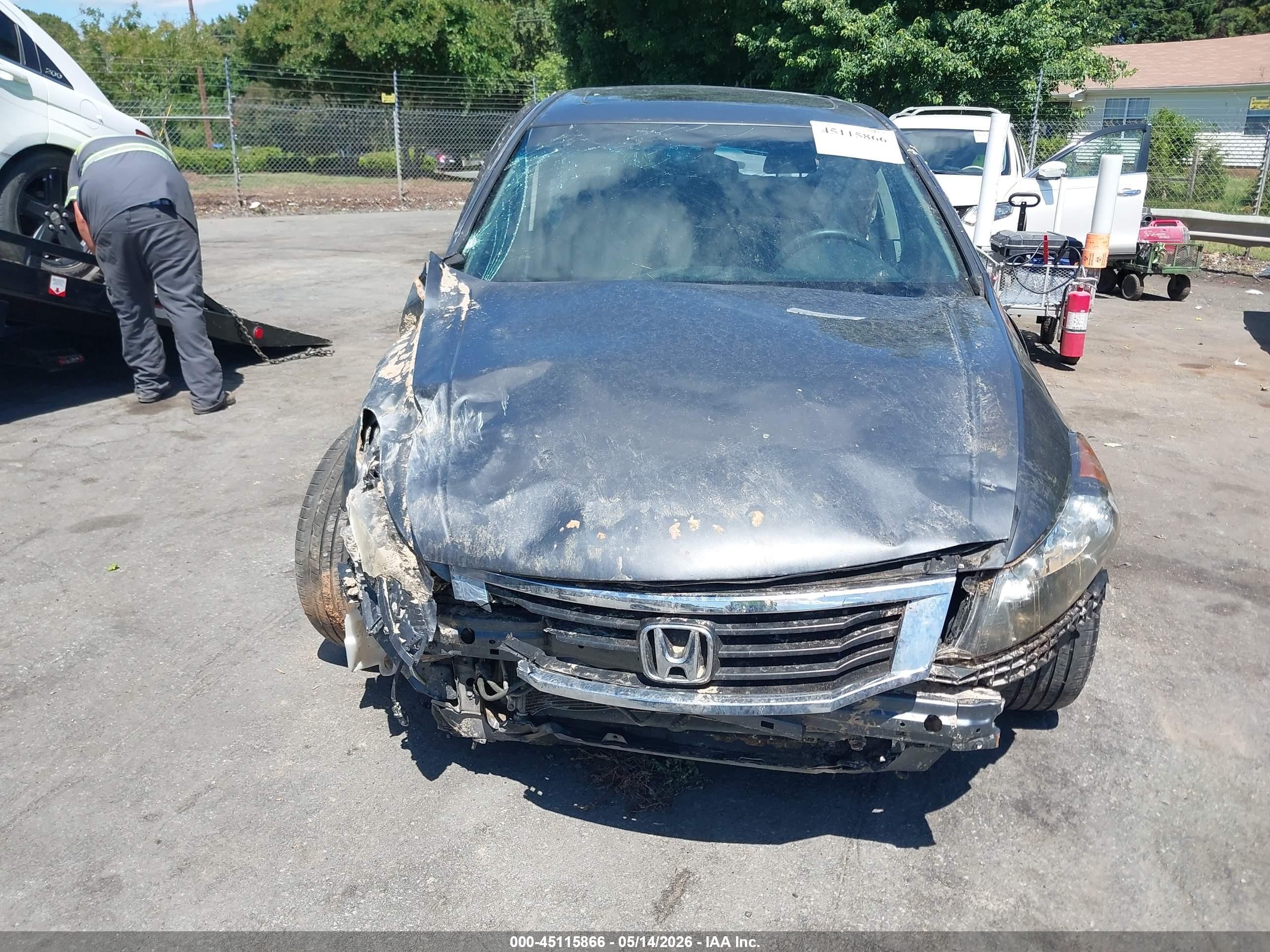 2008 Honda Accord 2.4 Ex-l Gray vin: 1HGCP26818A084192