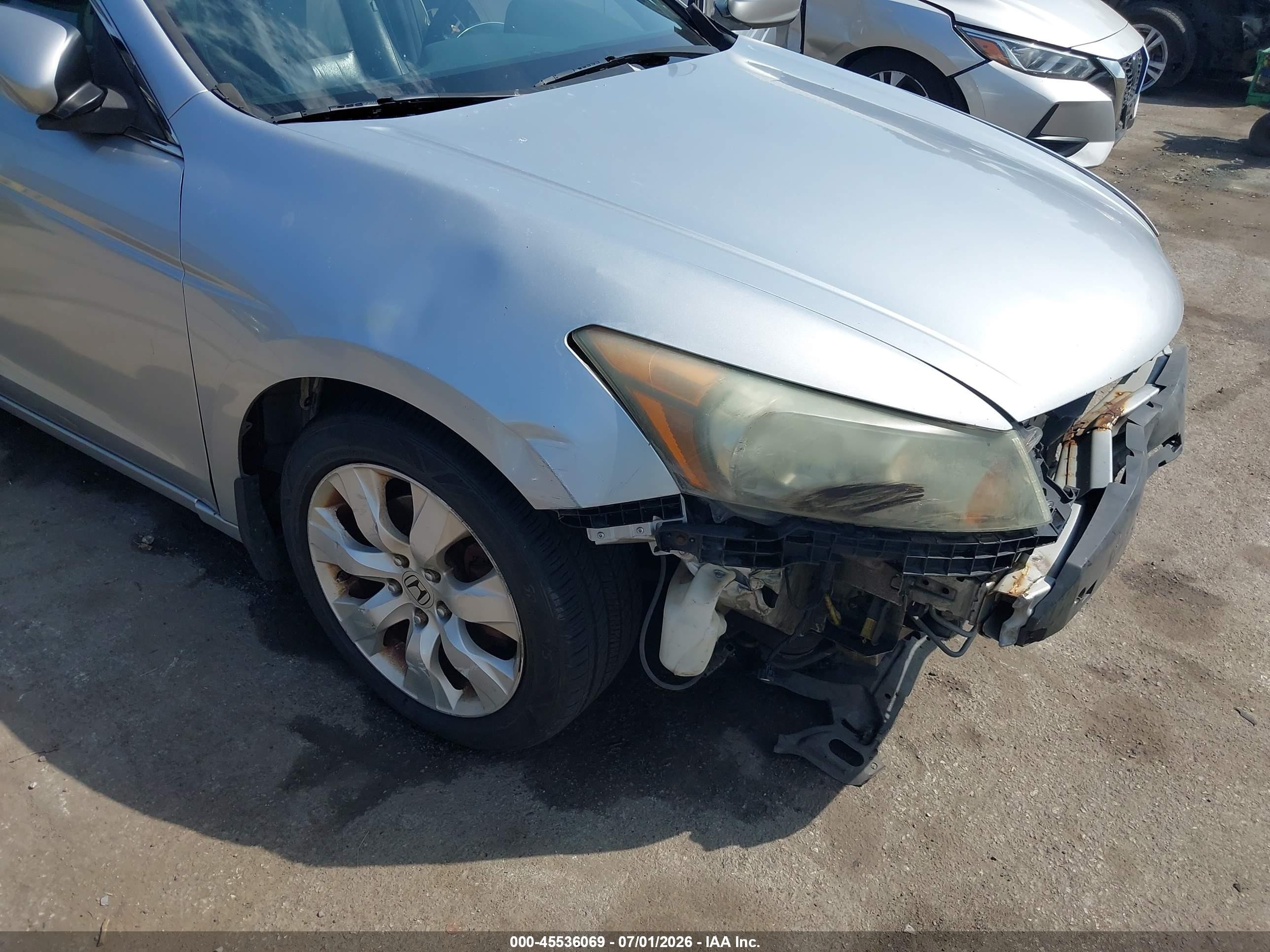 2008 Honda Accord 2.4 Ex-l Silver vin: 1HGCP26818A087397
