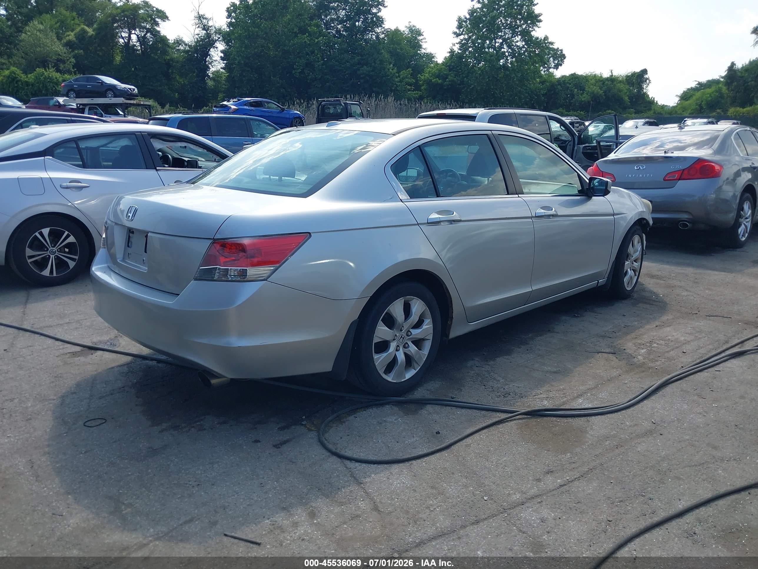 2008 Honda Accord 2.4 Ex-l Silver vin: 1HGCP26818A087397