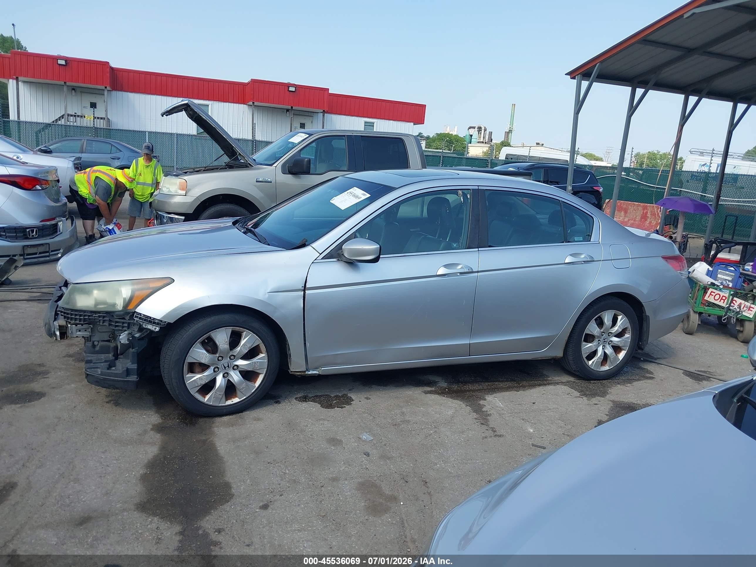 2008 Honda Accord 2.4 Ex-l Silver vin: 1HGCP26818A087397