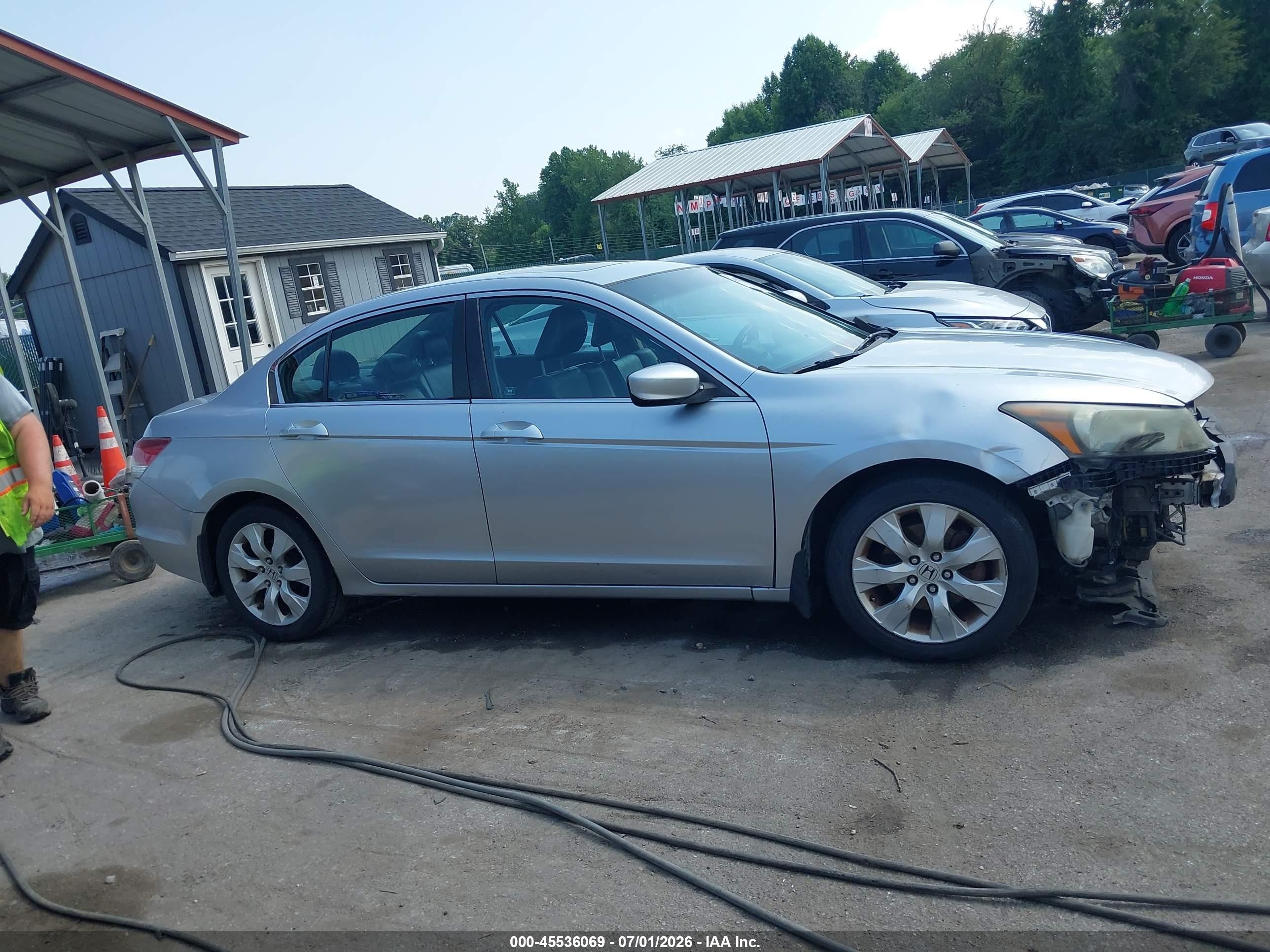 2008 Honda Accord 2.4 Ex-l Silver vin: 1HGCP26818A087397