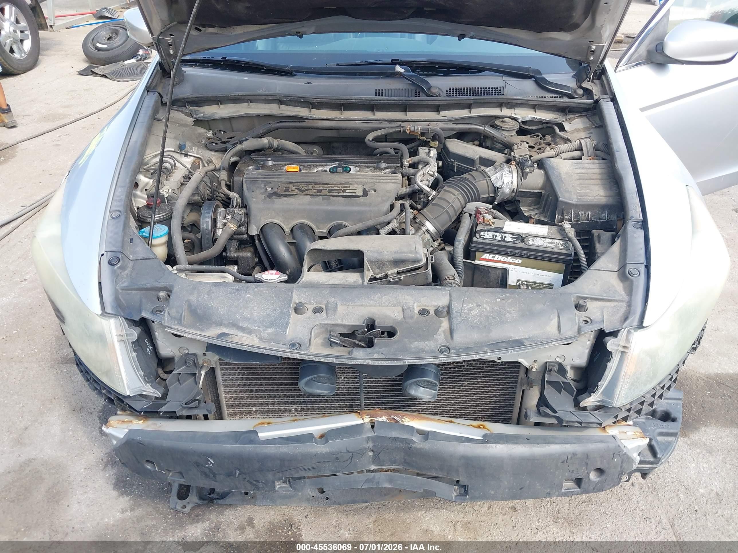 2008 Honda Accord 2.4 Ex-l Silver vin: 1HGCP26818A087397