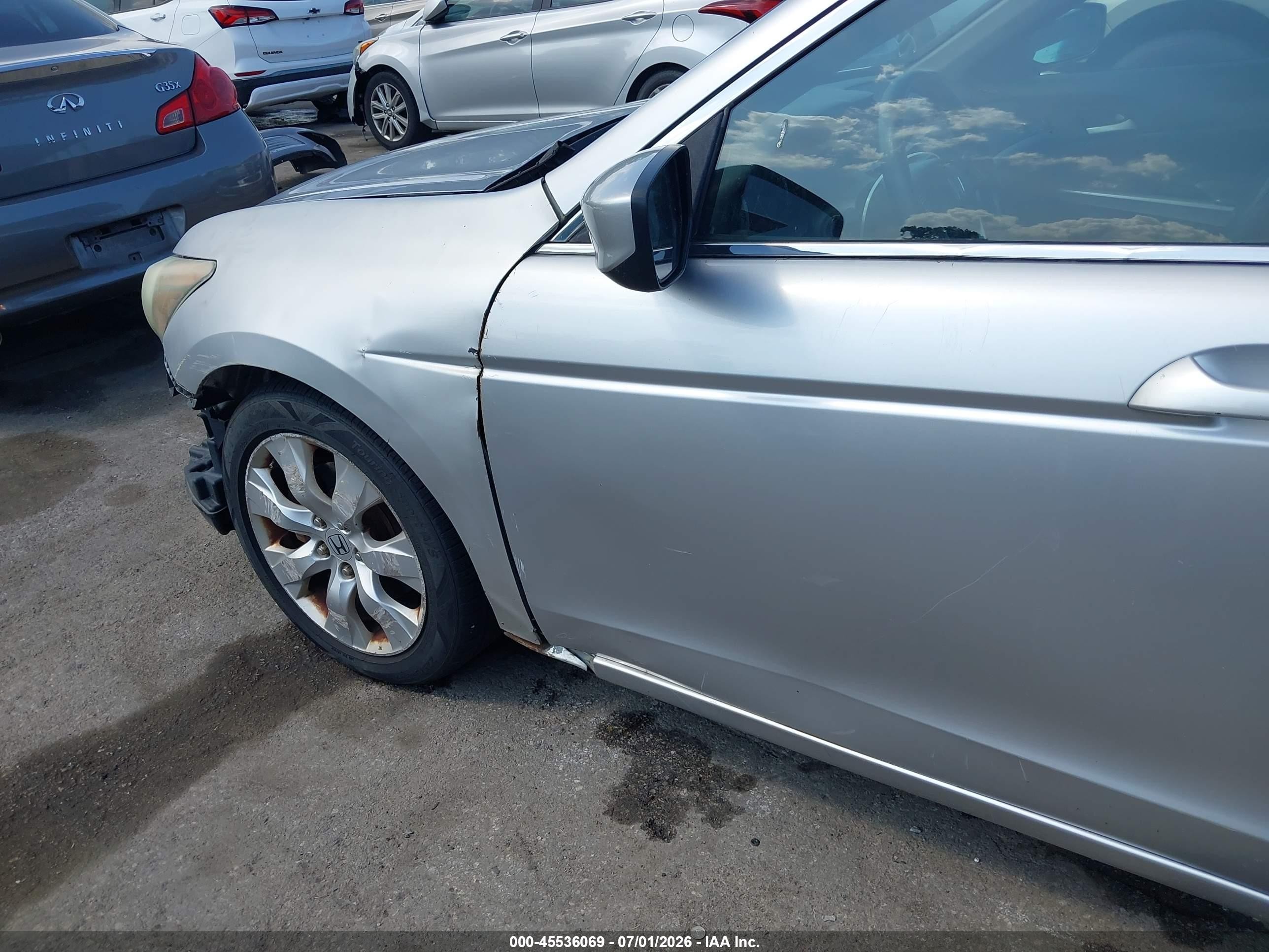 2008 Honda Accord 2.4 Ex-l Silver vin: 1HGCP26818A087397