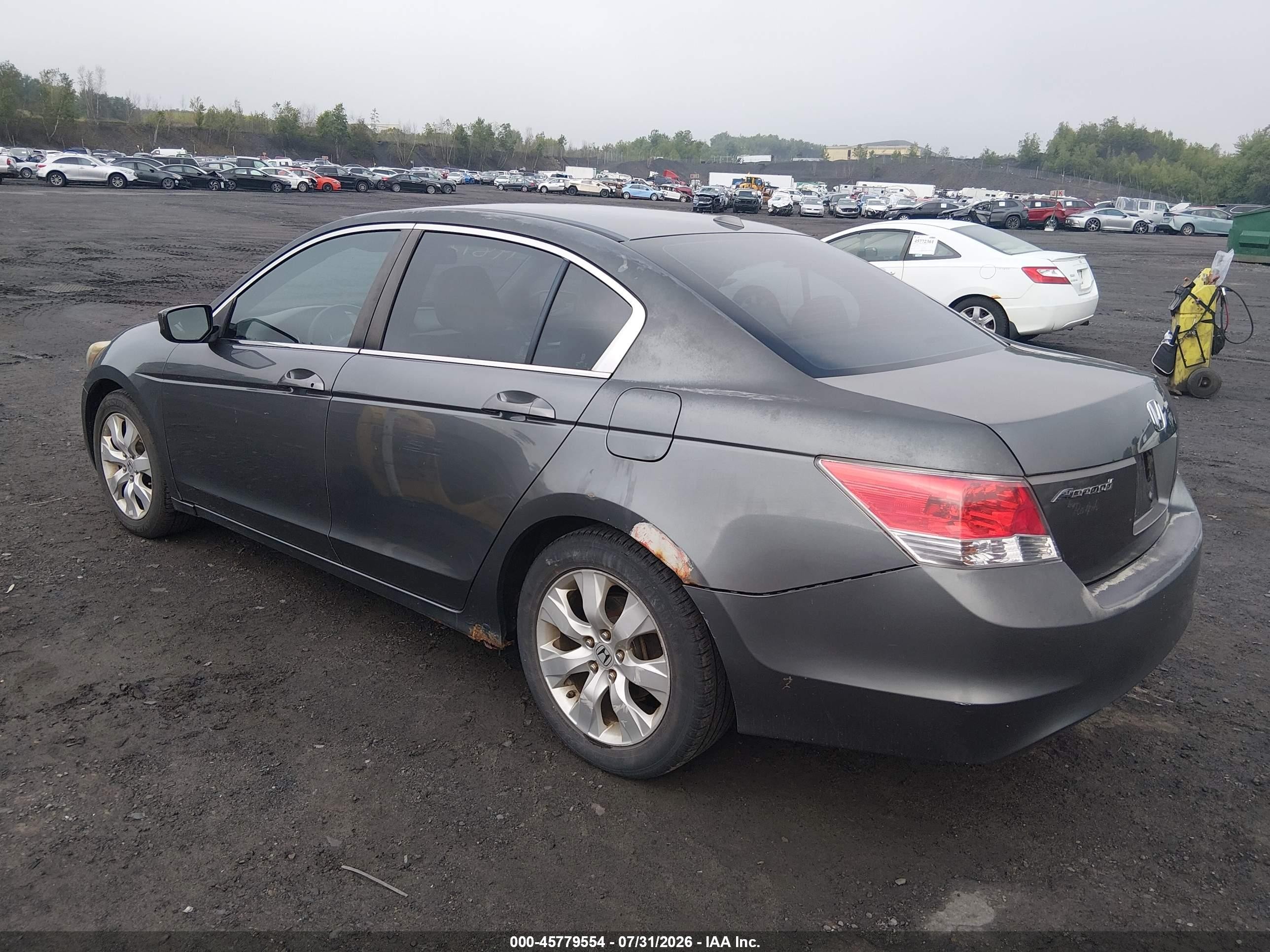 2008 Honda Accord 2.4 Ex-l Gray vin: 1HGCP26818A096598