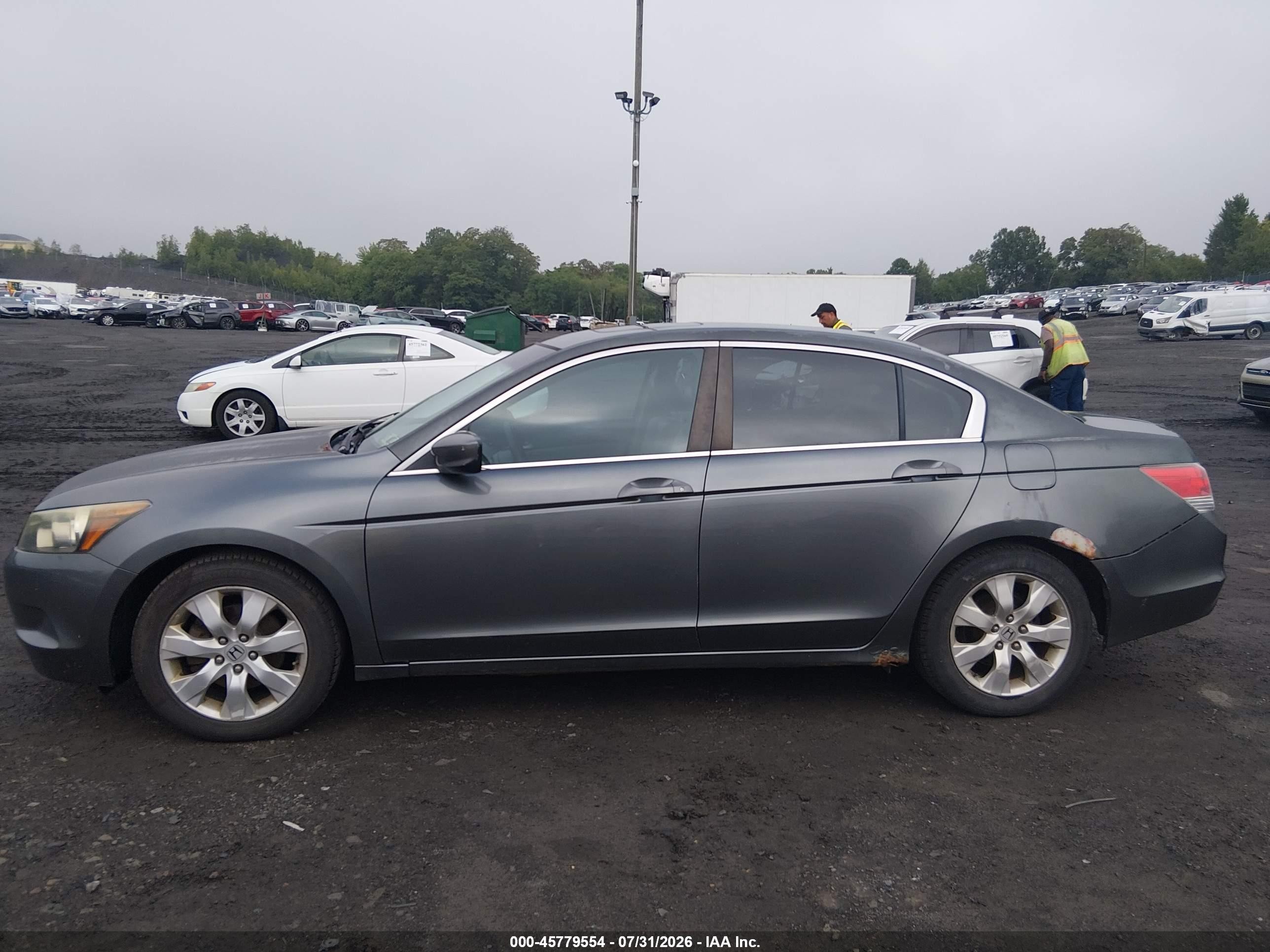 2008 Honda Accord 2.4 Ex-l Gray vin: 1HGCP26818A096598