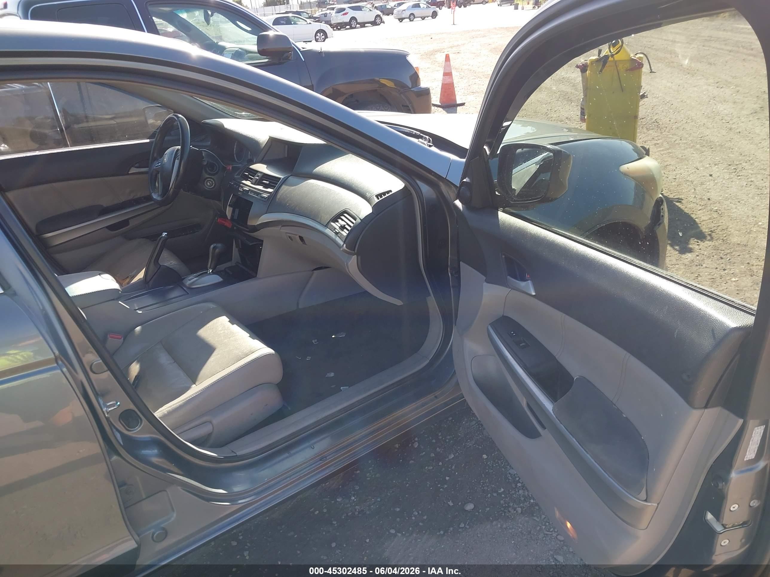 2008 Honda Accord 2.4 Ex-l Gray vin: 1HGCP26818A100620