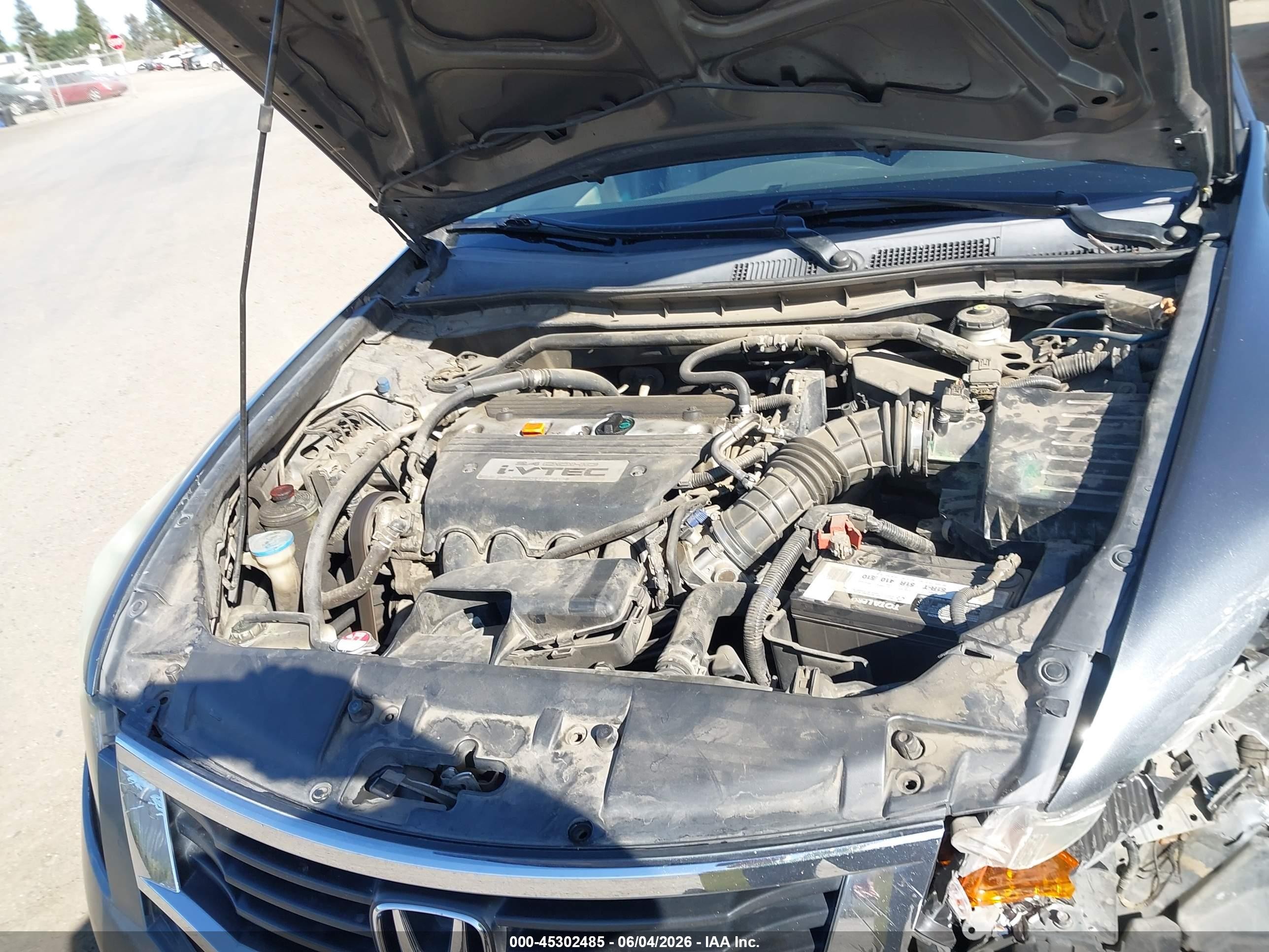2008 Honda Accord 2.4 Ex-l Gray vin: 1HGCP26818A100620
