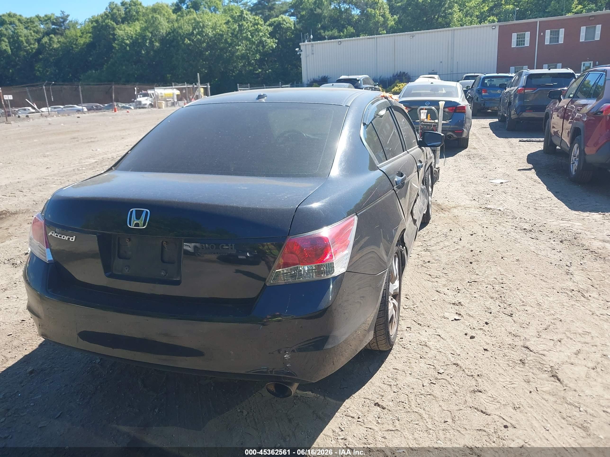 2008 Honda Accord 2.4 Ex-l Black vin: 1HGCP26818A115327