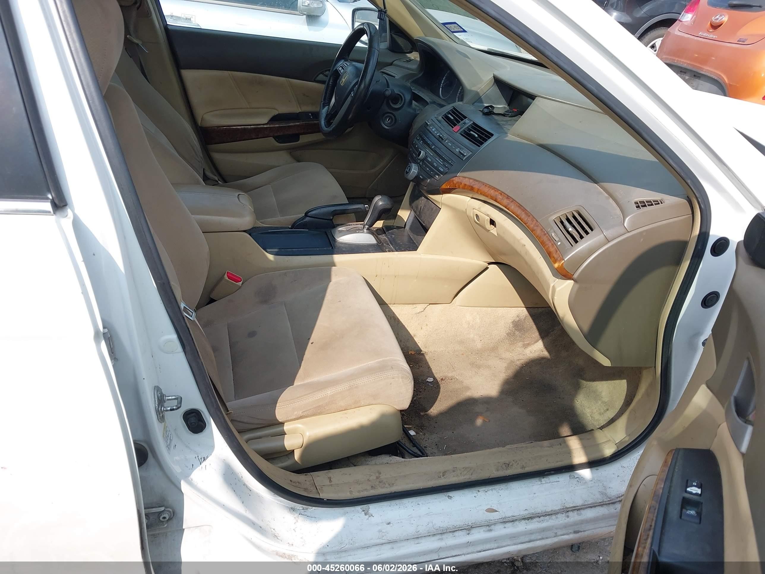 2008 Honda Accord 2.4 Ex-l White vin: 1HGCP26818A130250