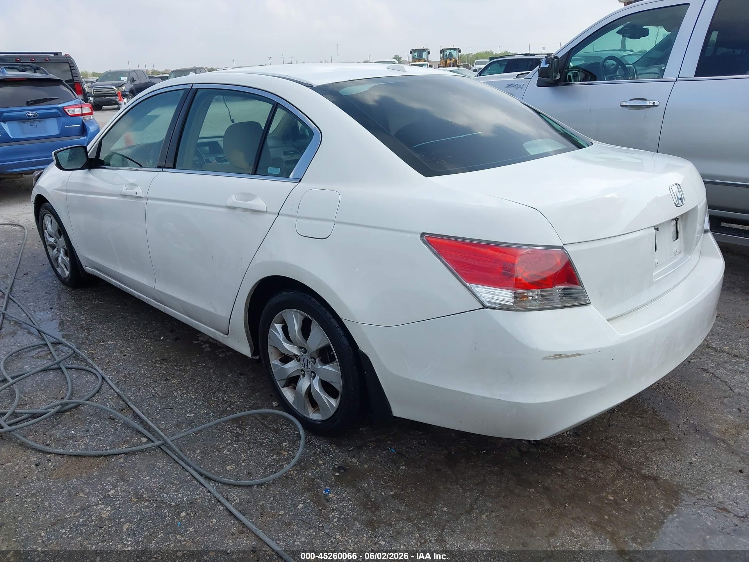 2008 Honda Accord 2.4 Ex-l White vin: 1HGCP26818A130250