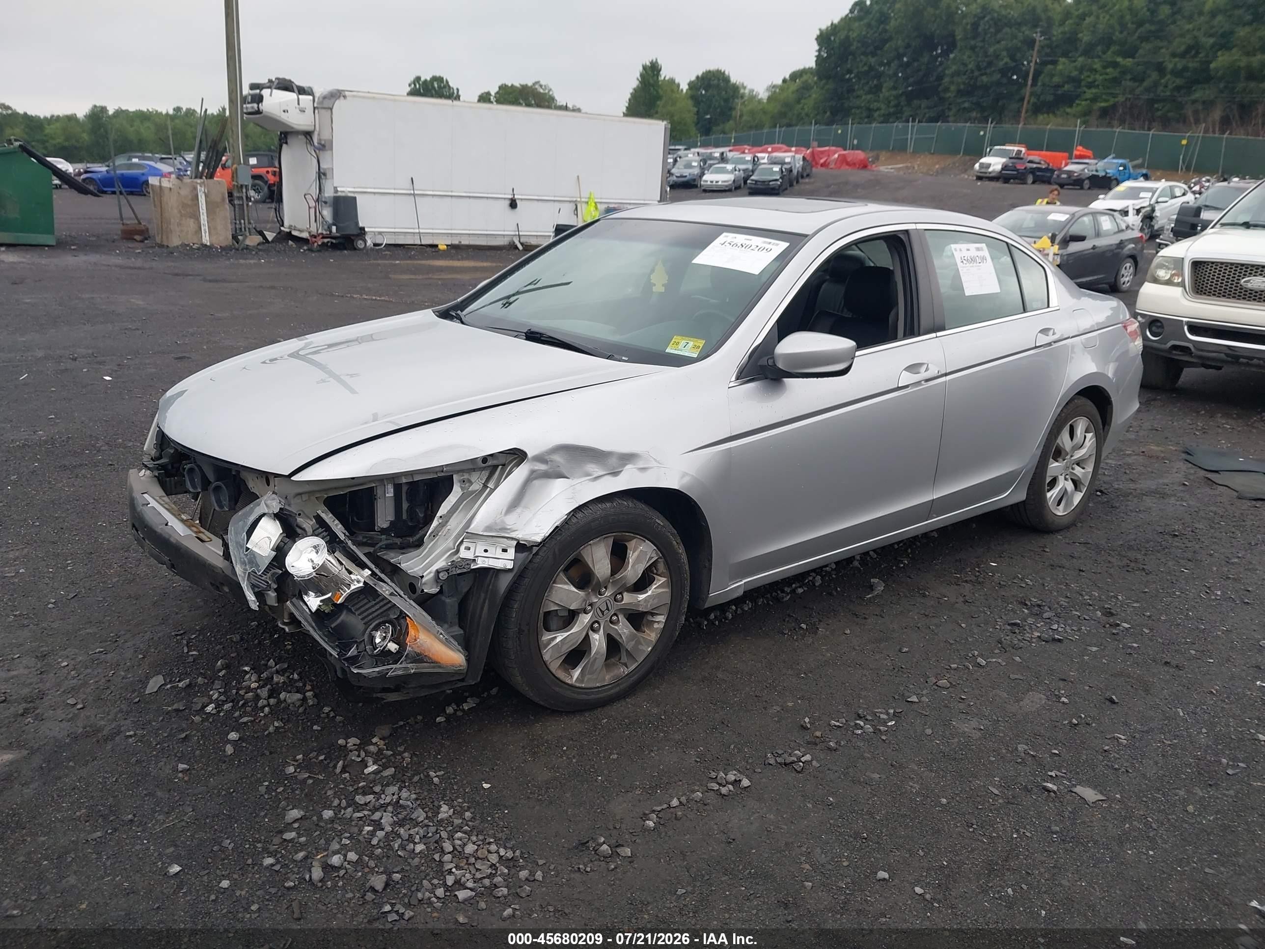 2008 Honda Accord 2.4 Ex-l Silver vin: 1HGCP26818A145251