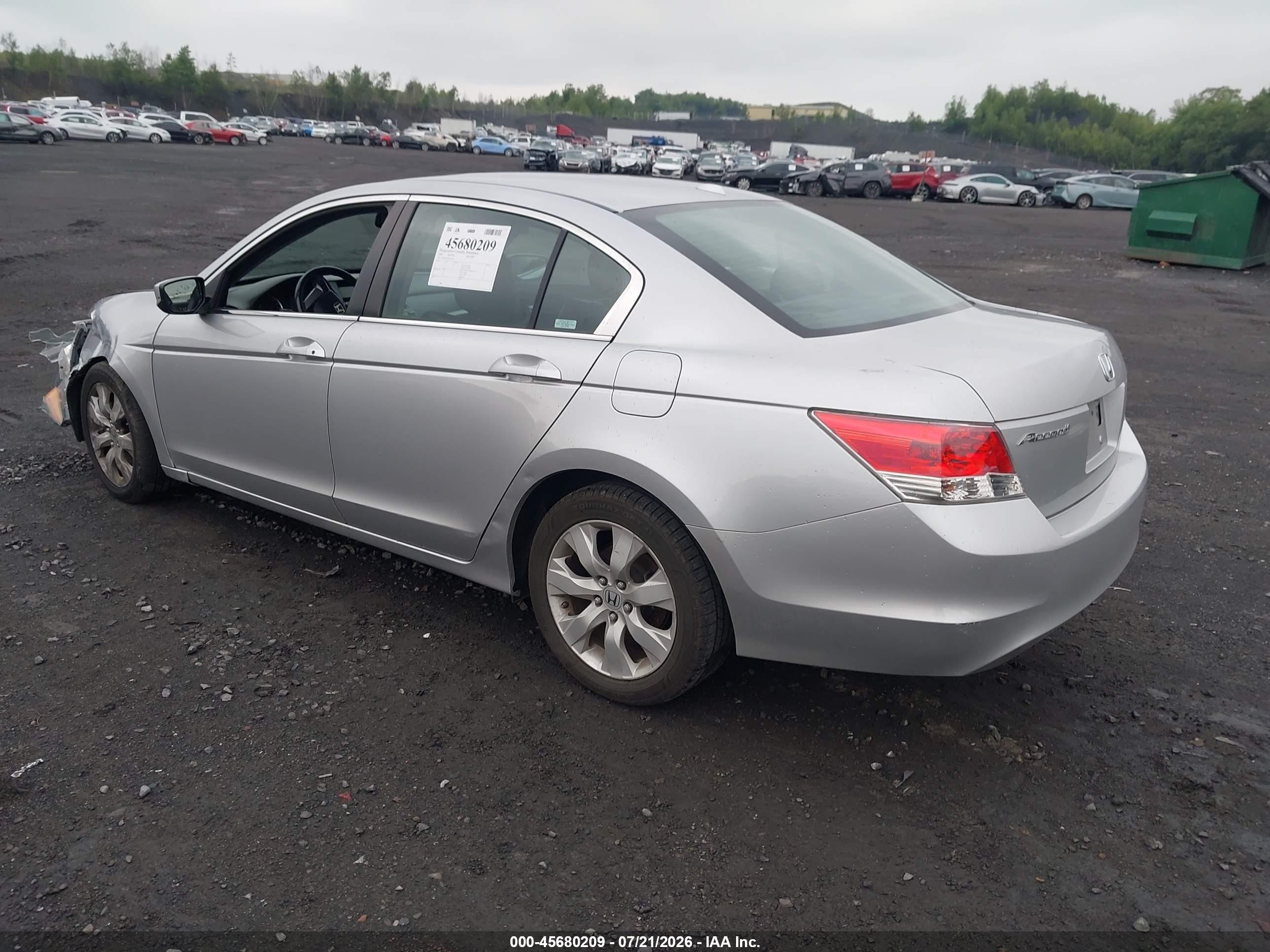 2008 Honda Accord 2.4 Ex-l Silver vin: 1HGCP26818A145251