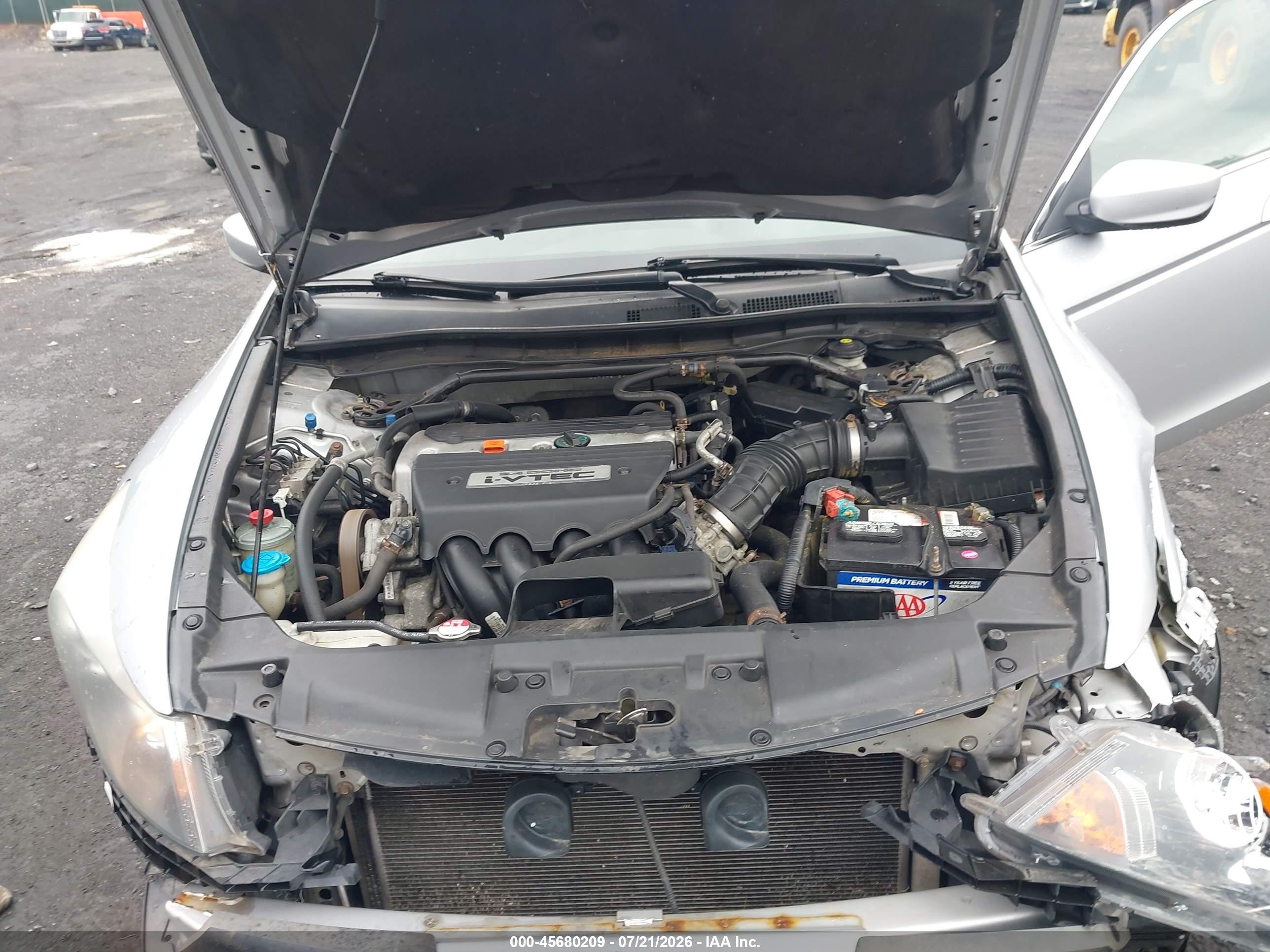 2008 Honda Accord 2.4 Ex-l Silver vin: 1HGCP26818A145251